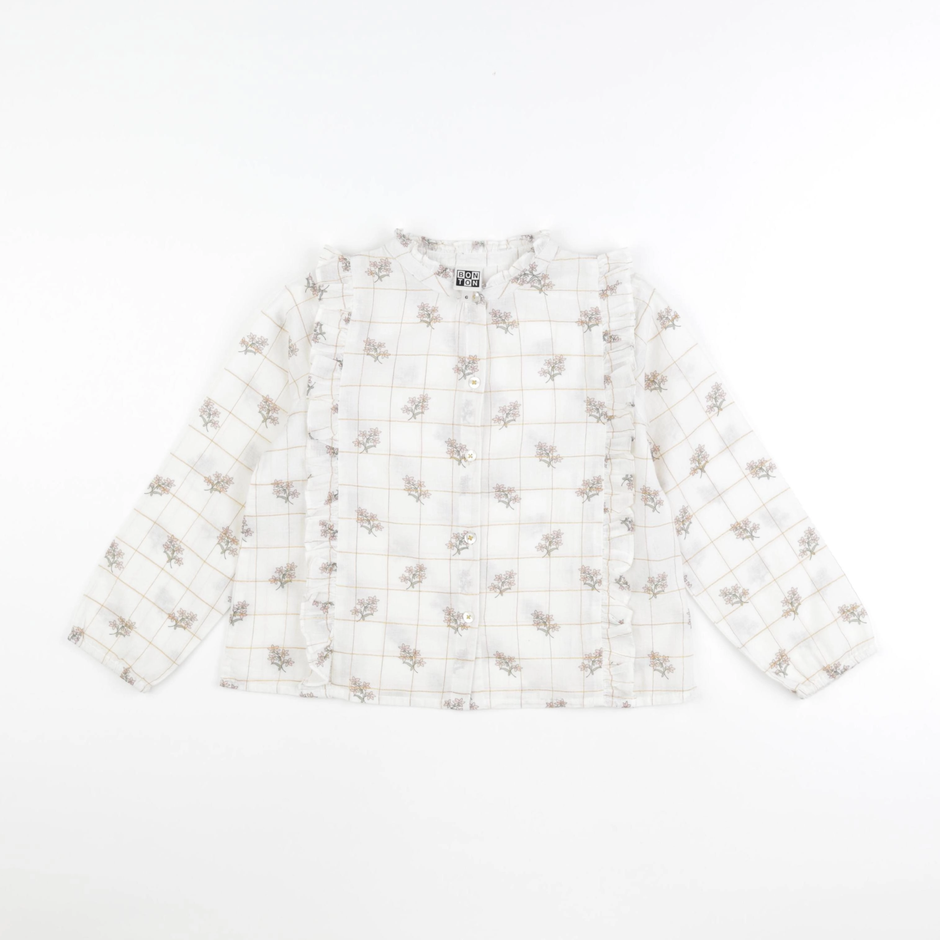 Bonton - blouse beige - 6 ans