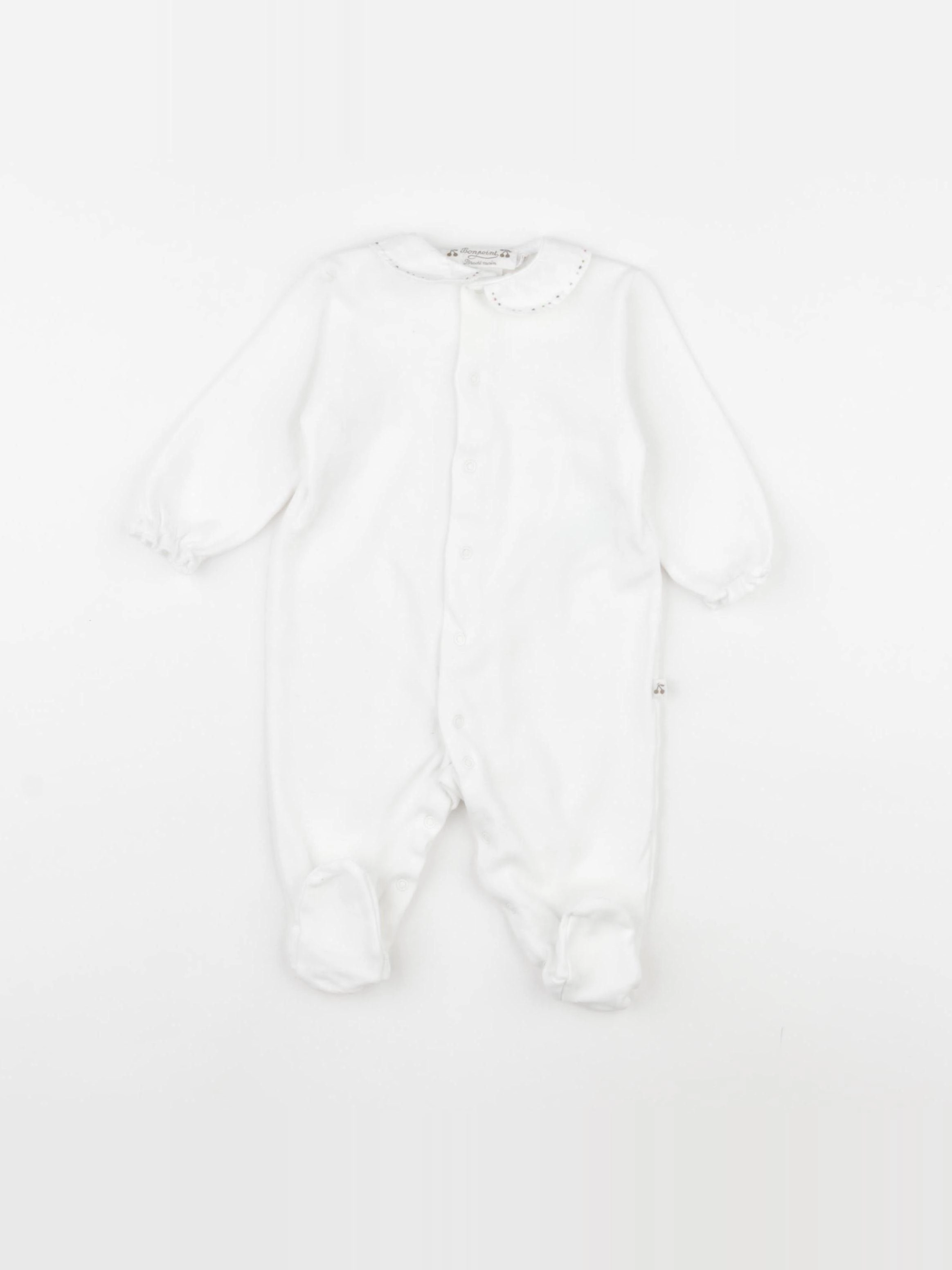 Bonpoint - pyjama coton blanc - 3 mois