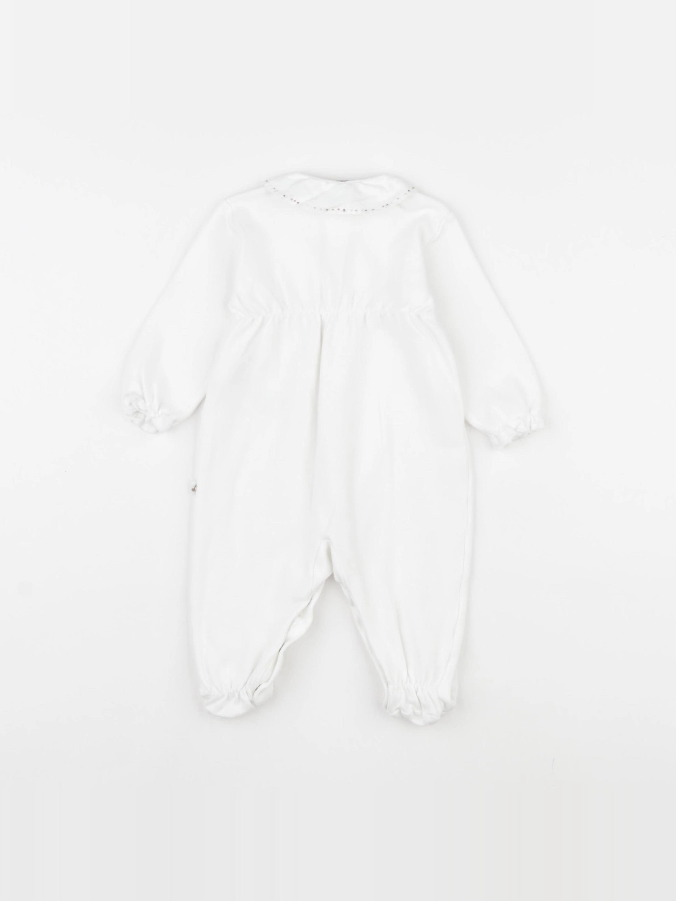 Bonpoint - pyjama coton blanc - 3 mois