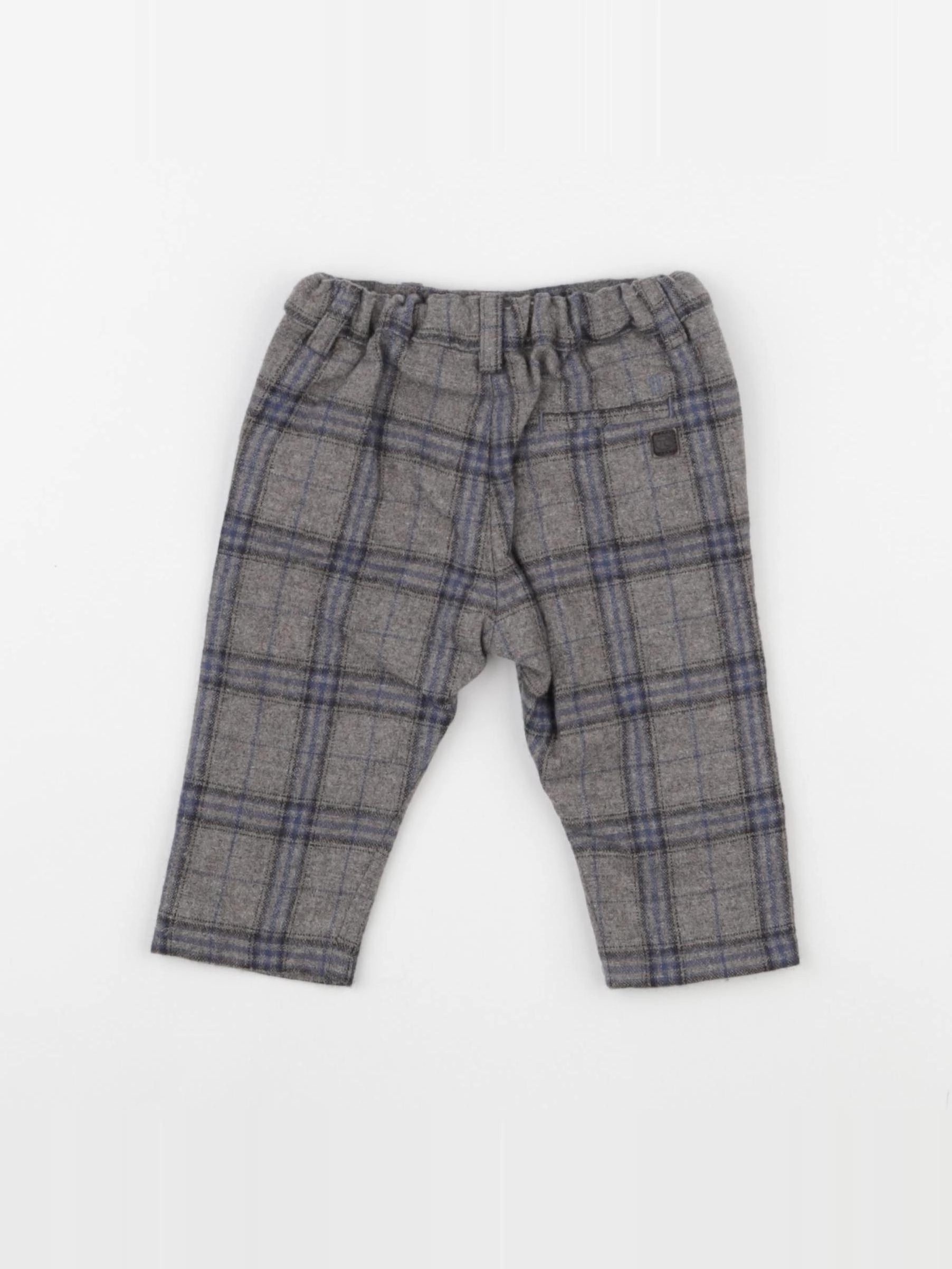 Tartine & Chocolat - pantalon doublé bleu, gris - 6 mois