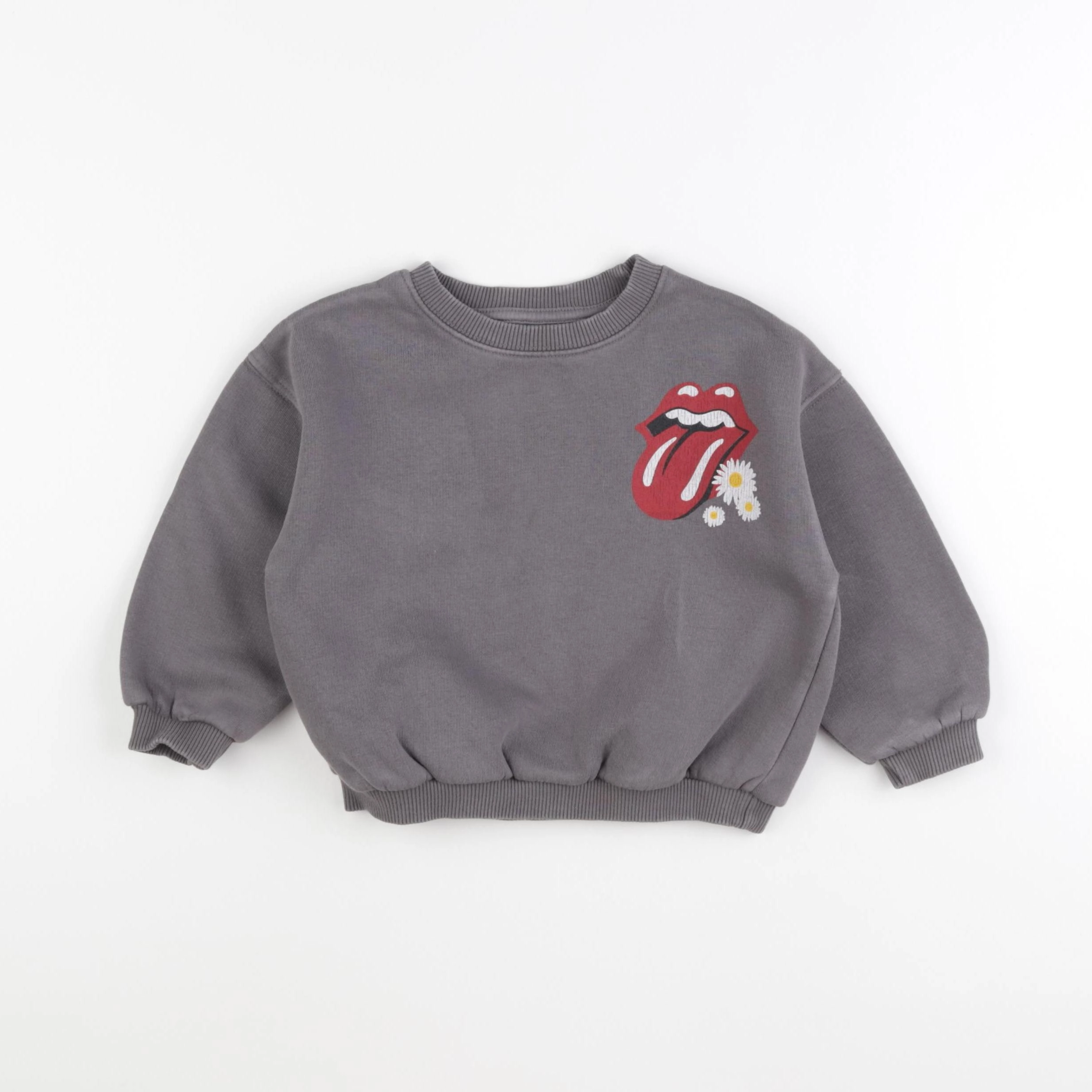 Zara - sweat imprimé au dos gris - 2 ans