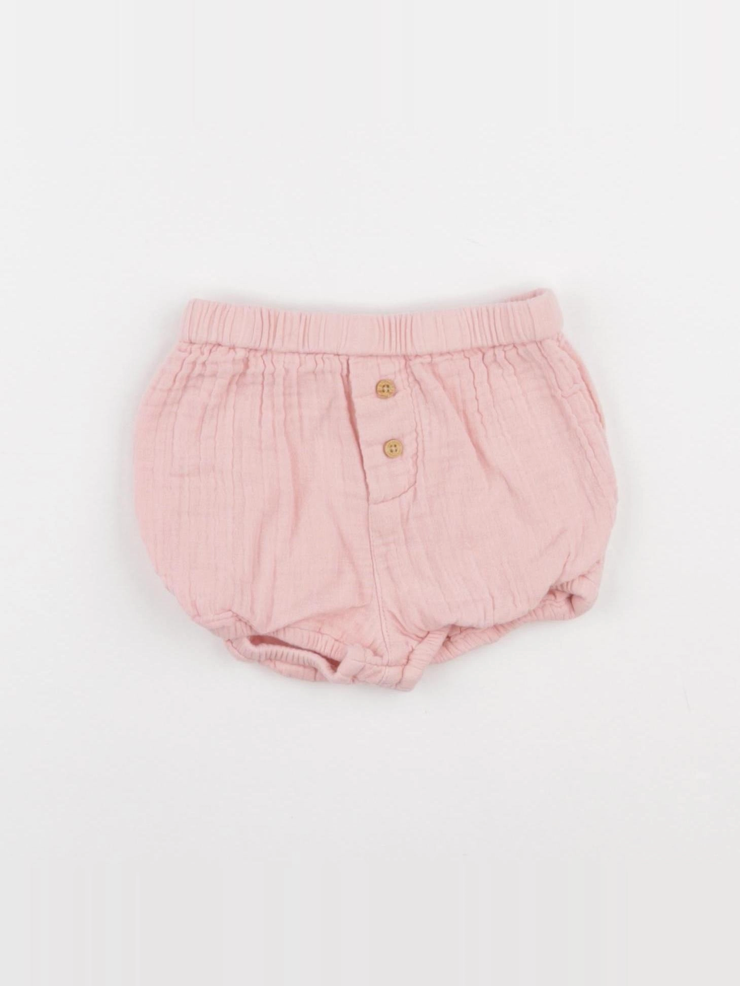 Vertbaudet - short rose - 12 mois