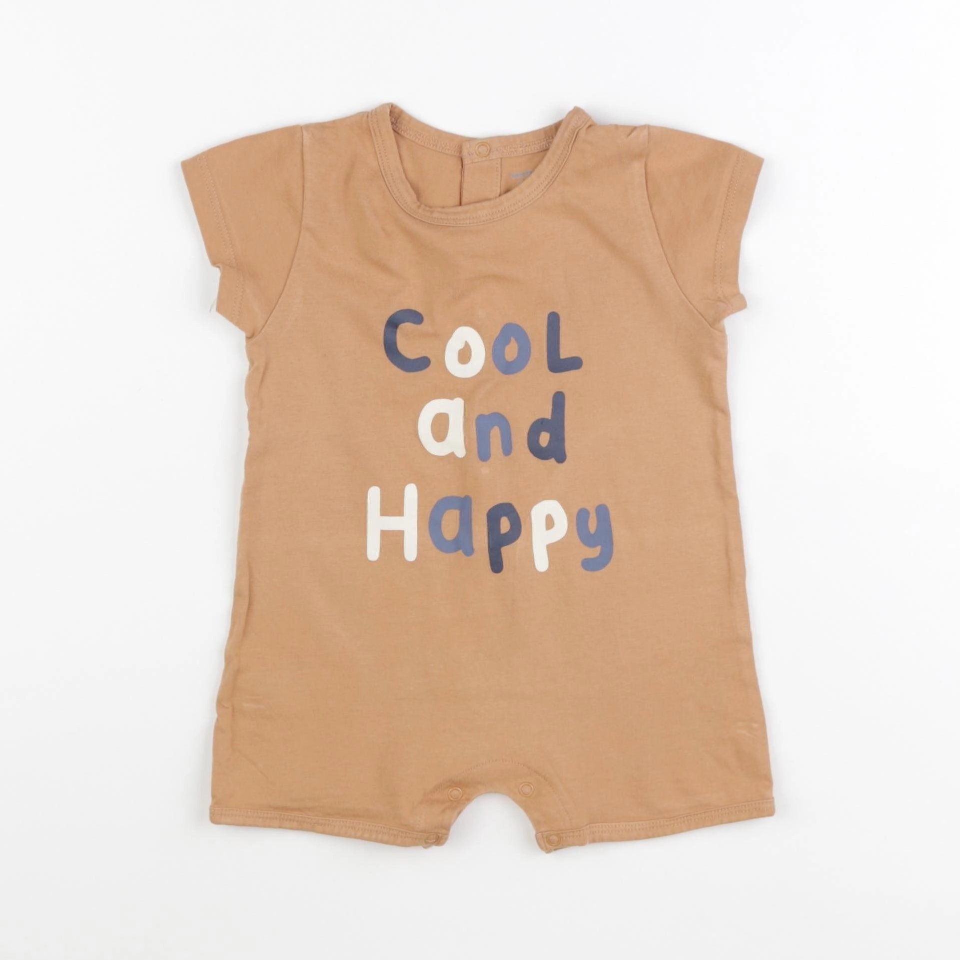 Vertbaudet - pyjama coton marron - 18 mois