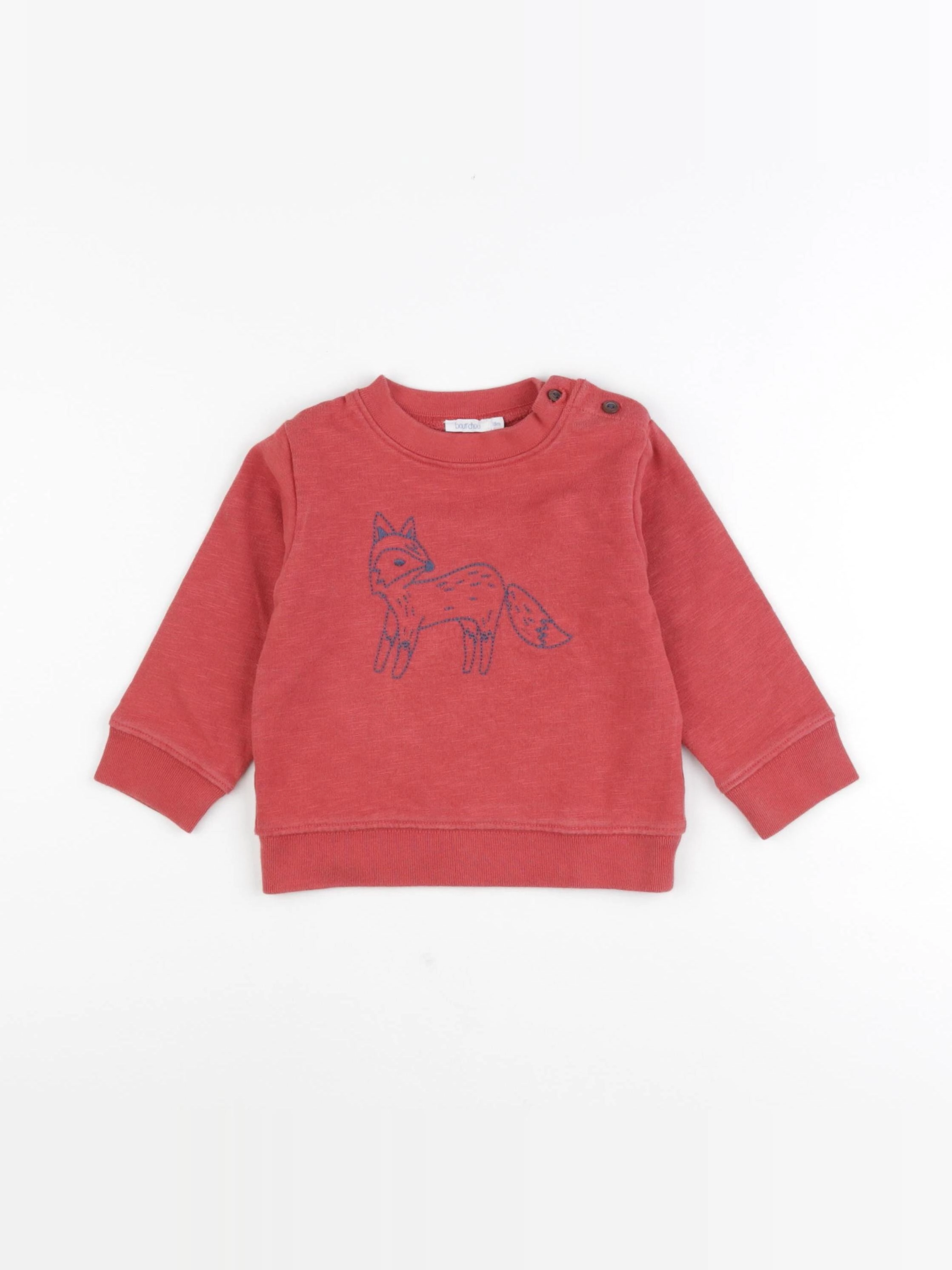 Boutchou - sweat rouge - 18 mois