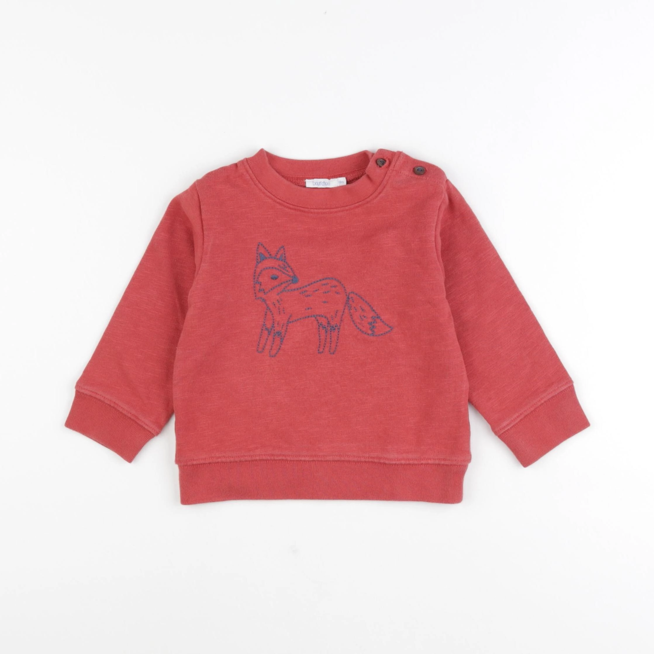 Boutchou - sweat rouge - 18 mois
