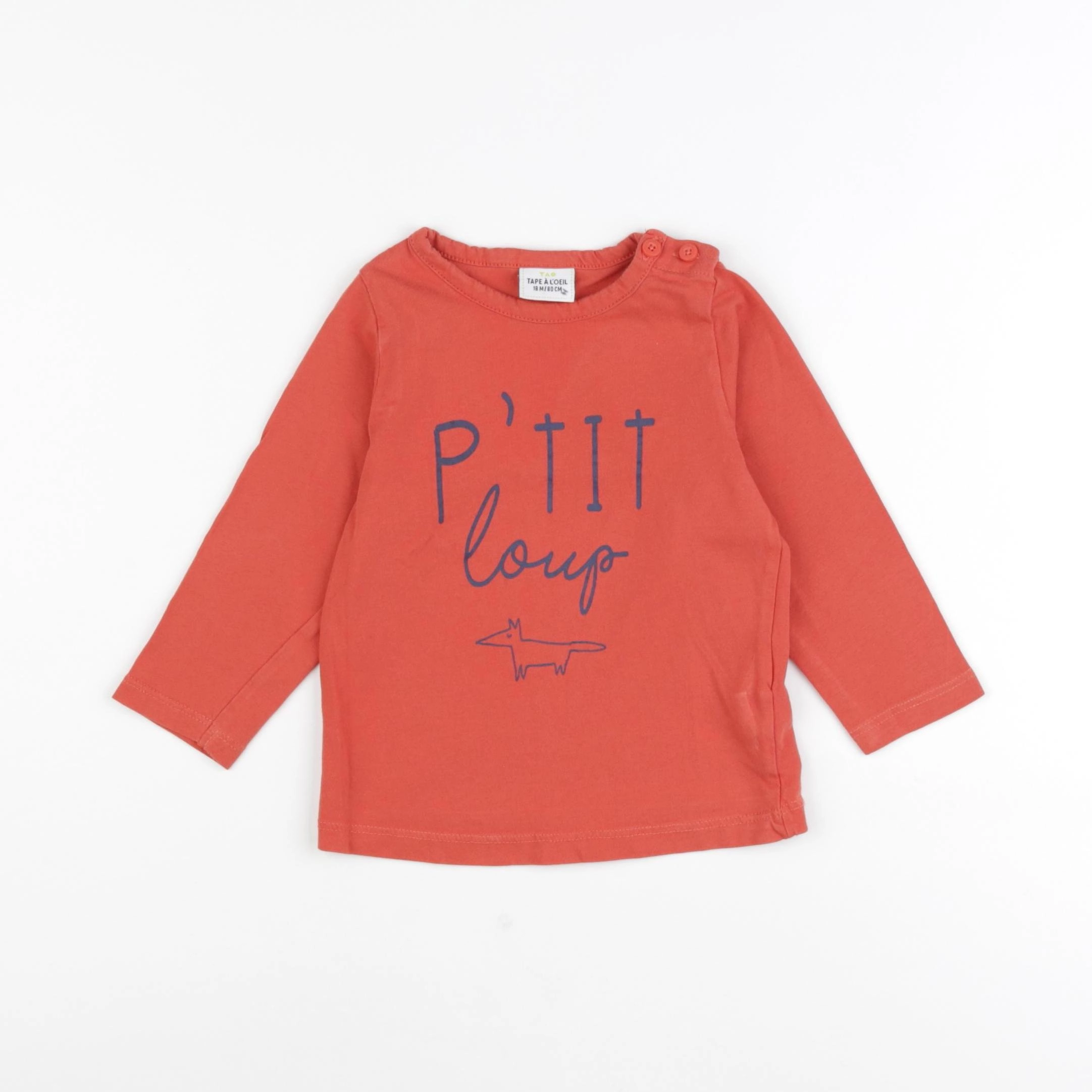 Tape à l'oeil - tee-shirt orange - 18 mois