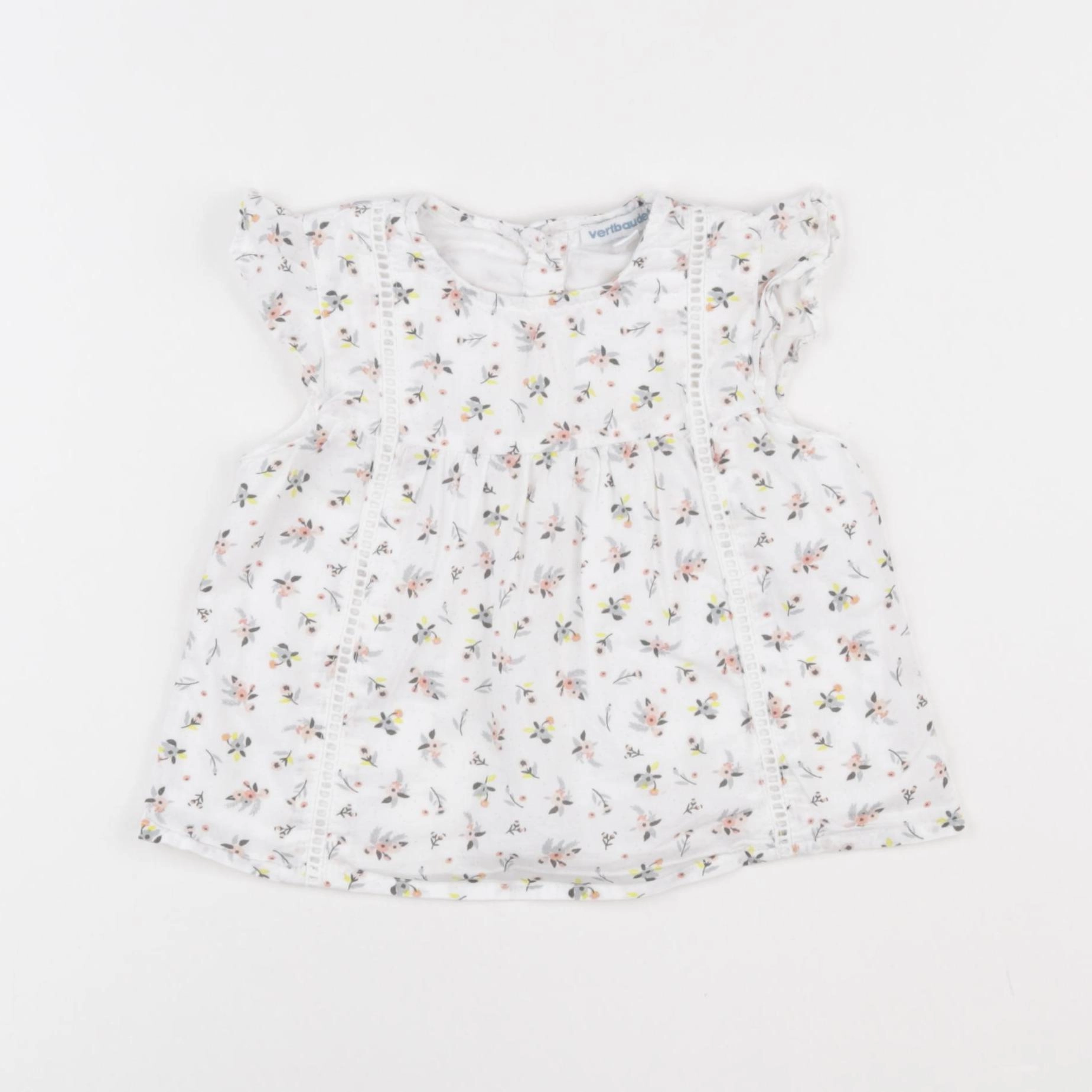 Vertbaudet - blouse blanc - 12 mois
