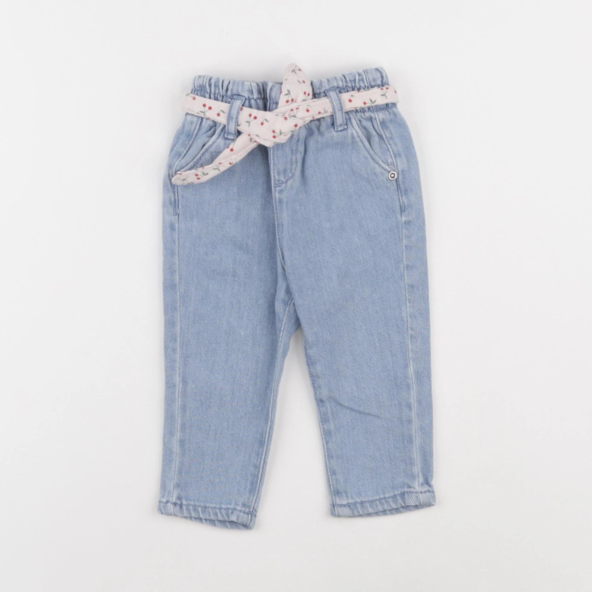 Vertbaudet - pantalon bleu - 6 mois
