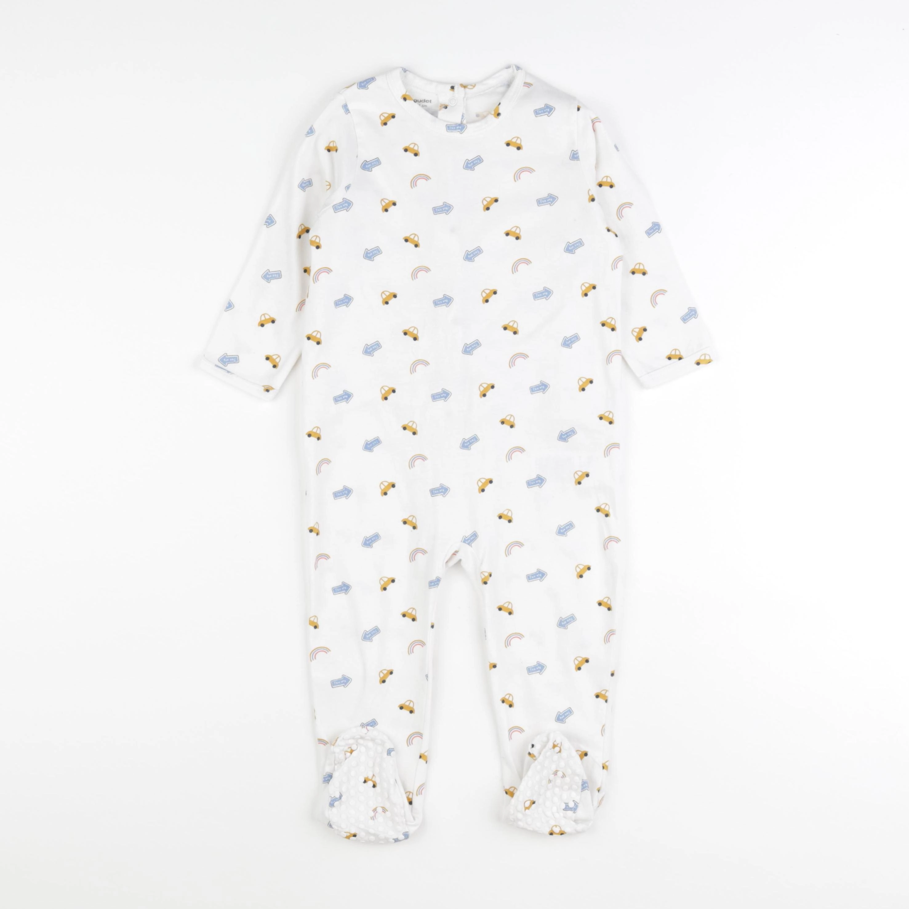 Vertbaudet - pyjama coton blanc - 24 mois