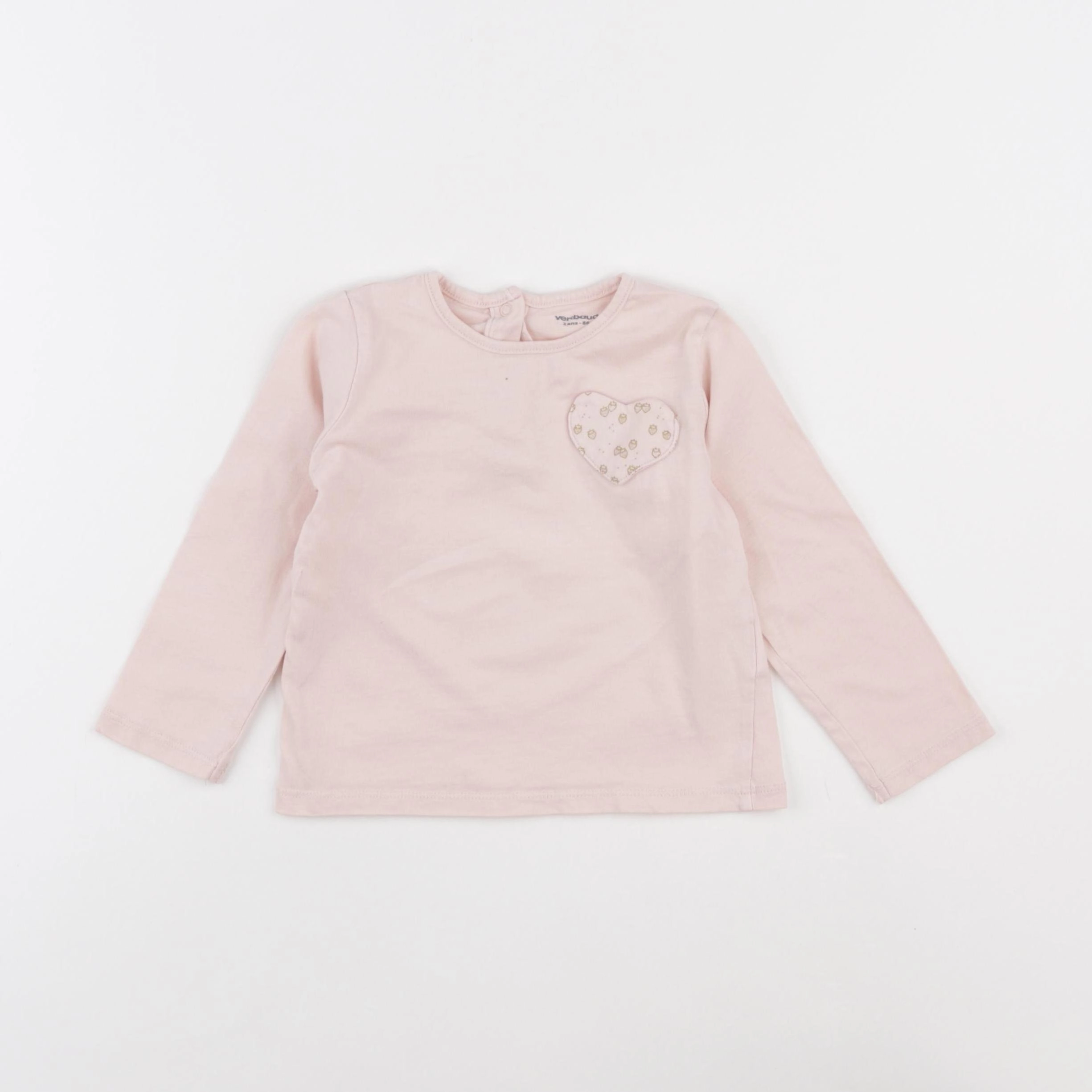 Vertbaudet - tee-shirt rose - 2 ans