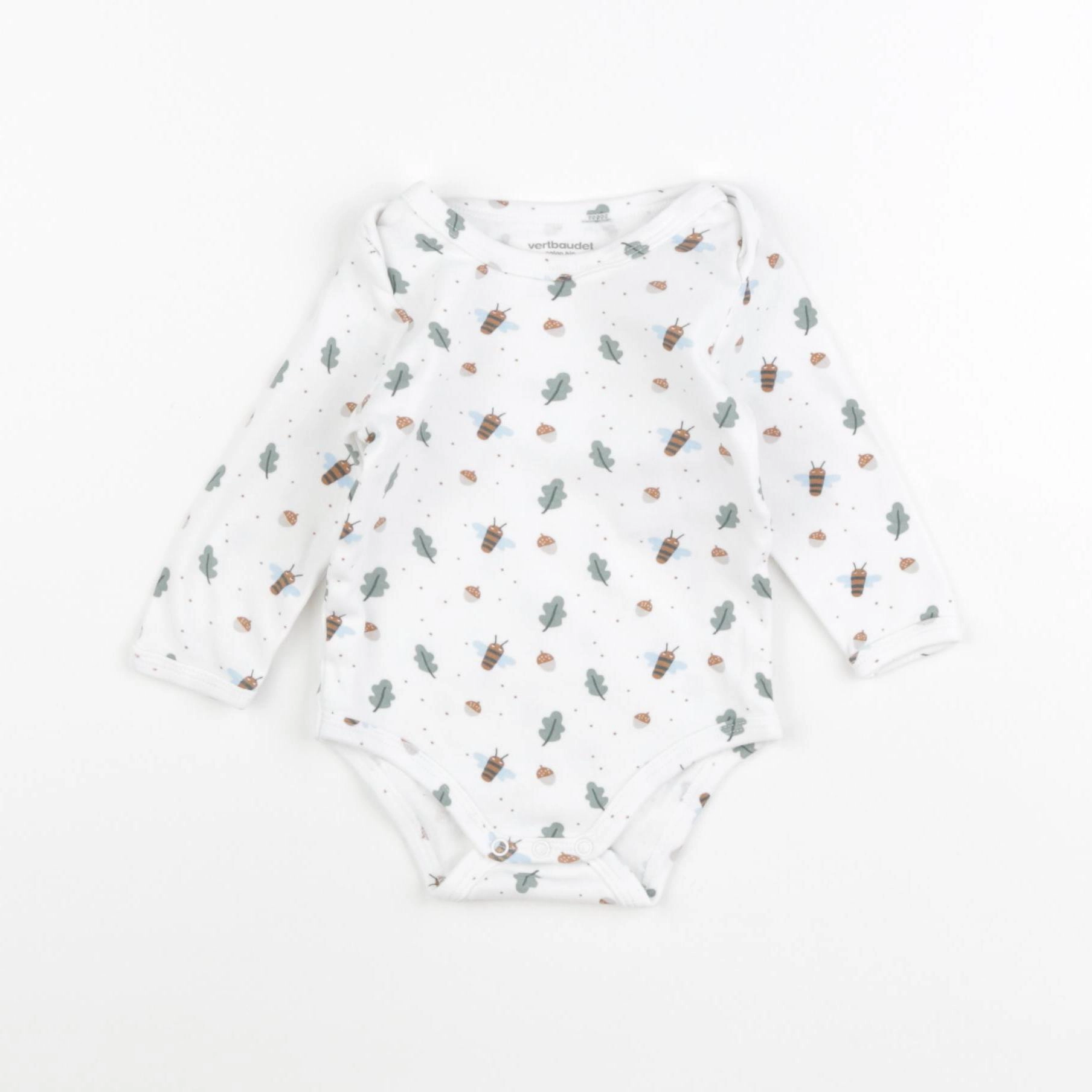 Vertbaudet - body blanc - 9 mois