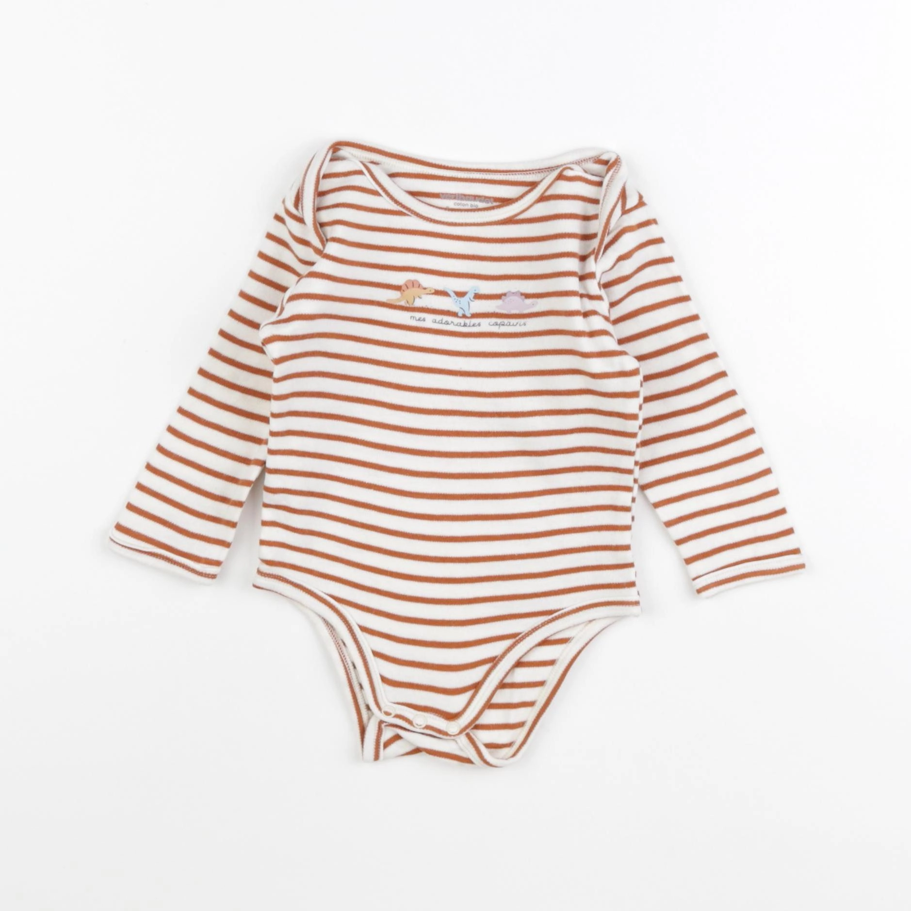 Vertbaudet - body marron - 9 mois