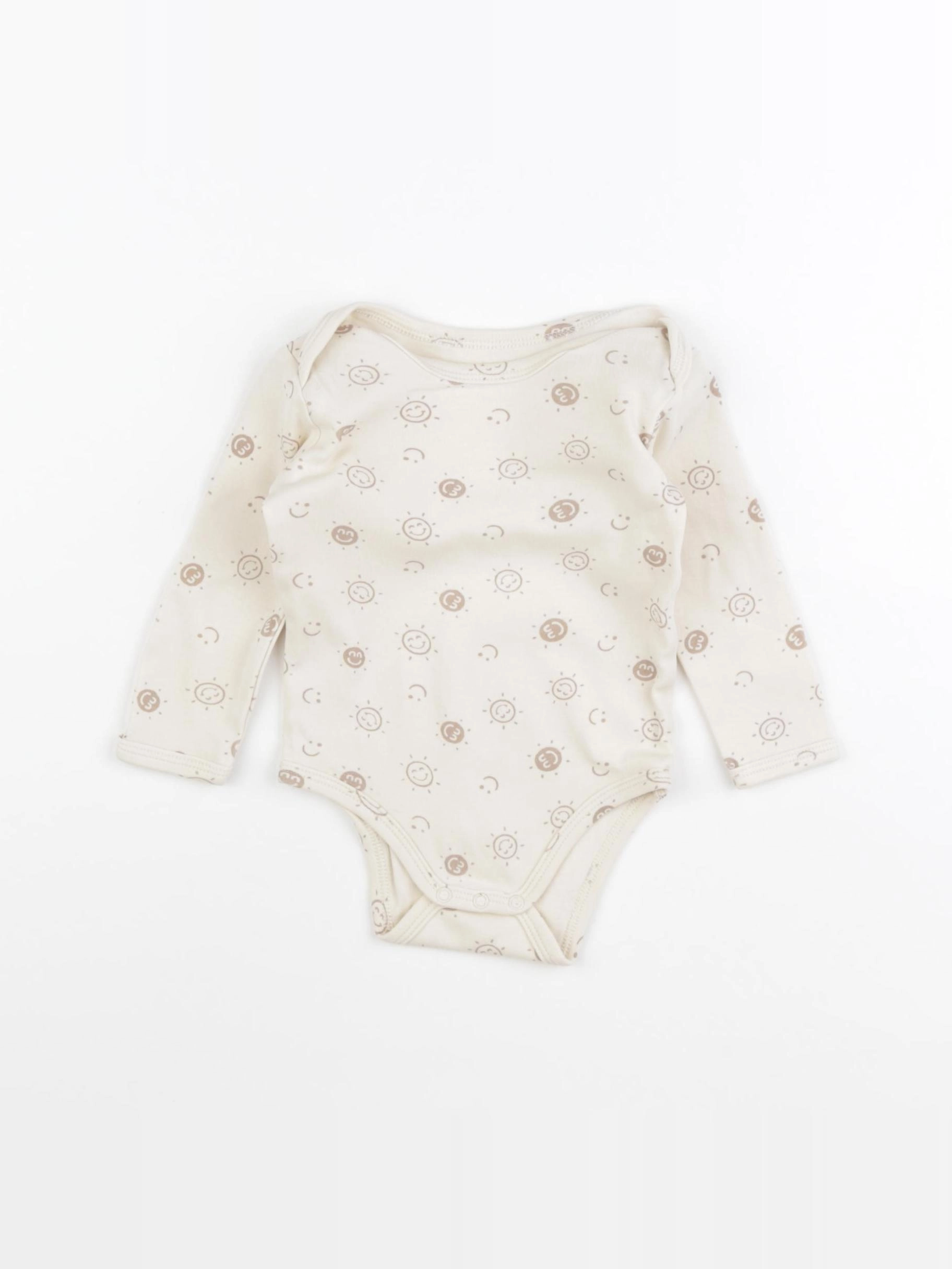 Vertbaudet - body beige - 9 mois