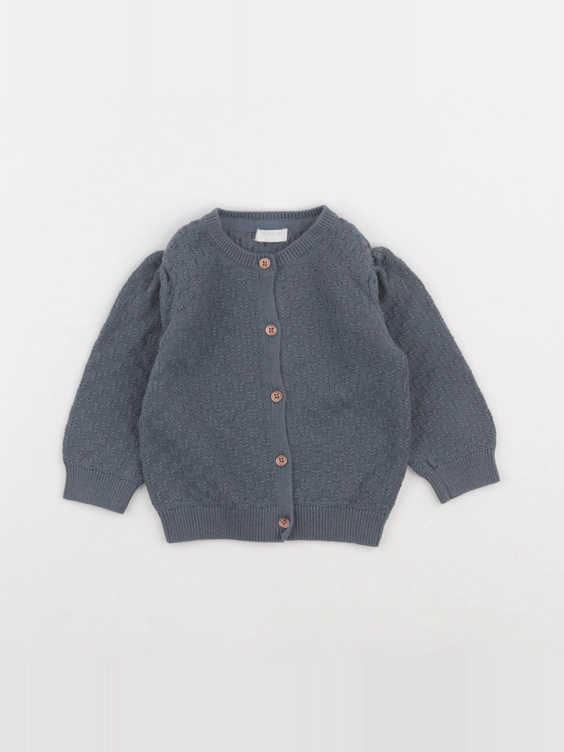 Noppies - gilet gris - 6/9 mois