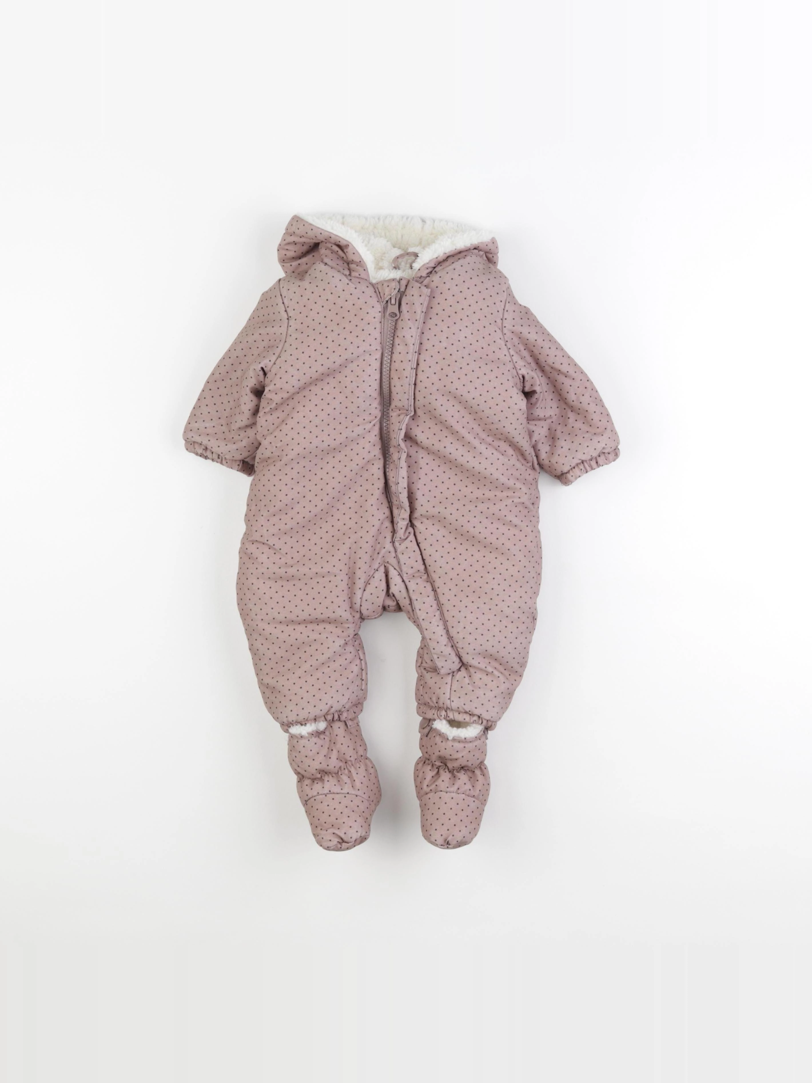 Zara - combi-pilote marron - 1/3 mois