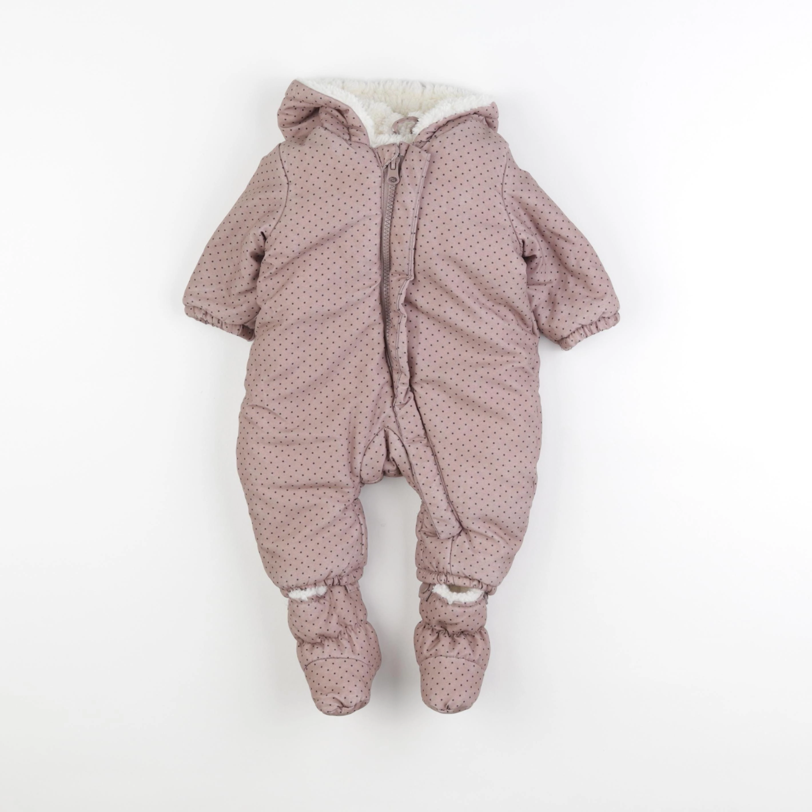 Zara - combi-pilote marron - 1/3 mois