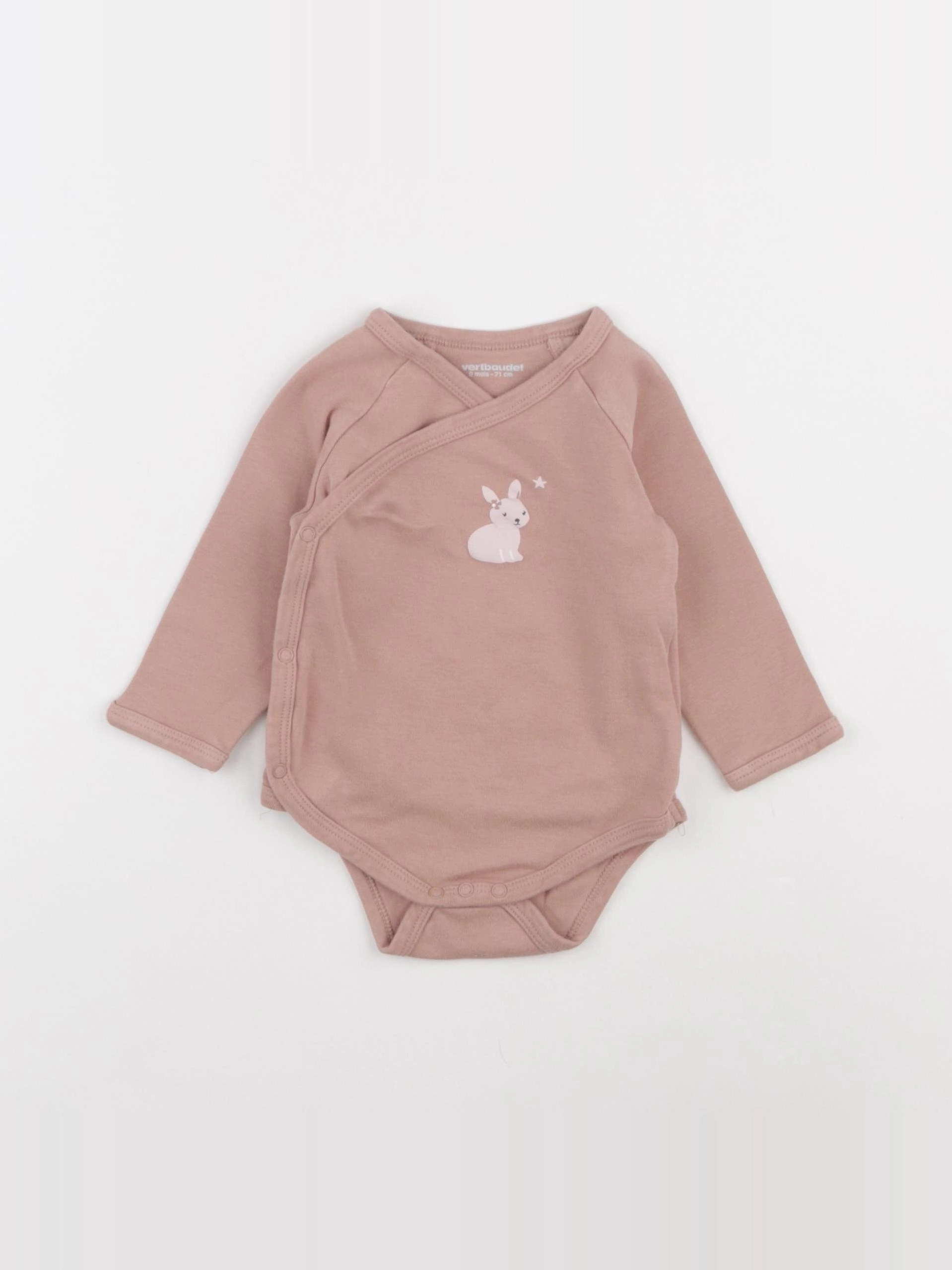 Vertbaudet - body rose - 9 mois
