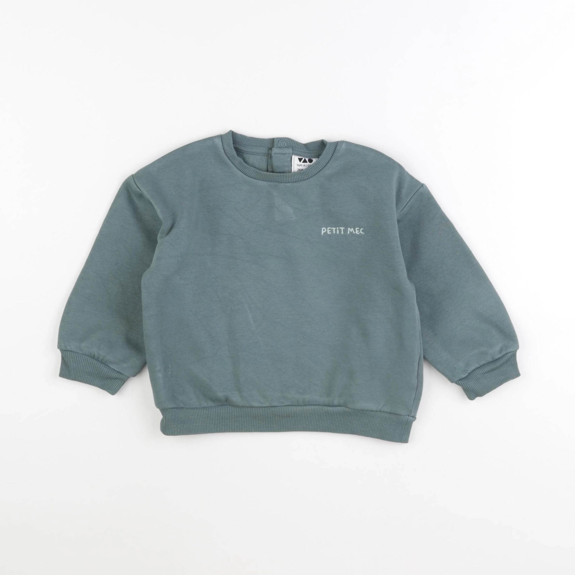 Tape à l'oeil - sweat vert - 24 mois