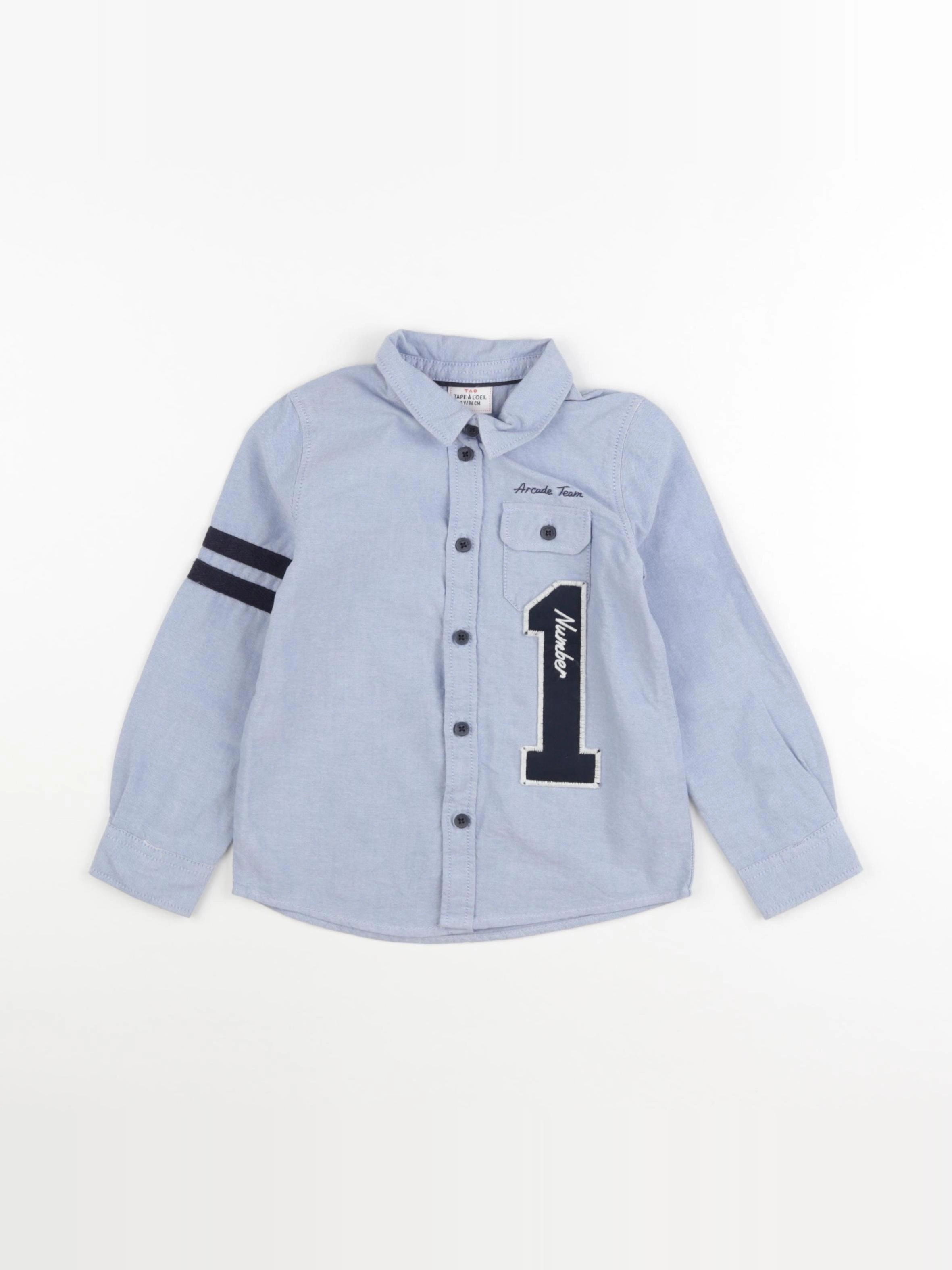 Tape à l'oeil - chemise bleu - 3 ans