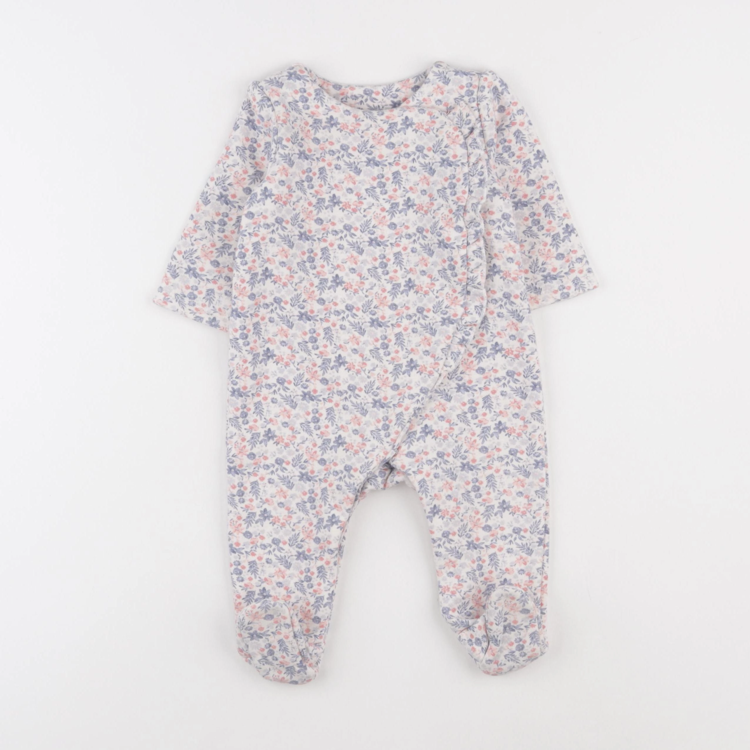 Tape à l'oeil - pyjama coton bleu, rose - 6 mois
