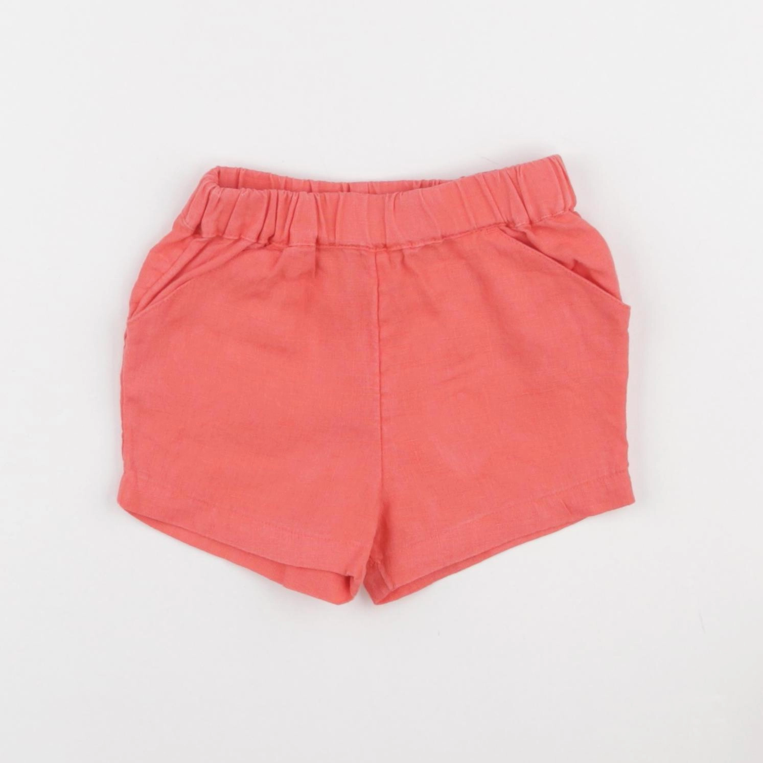 Petit Bateau - short rose - 6 mois