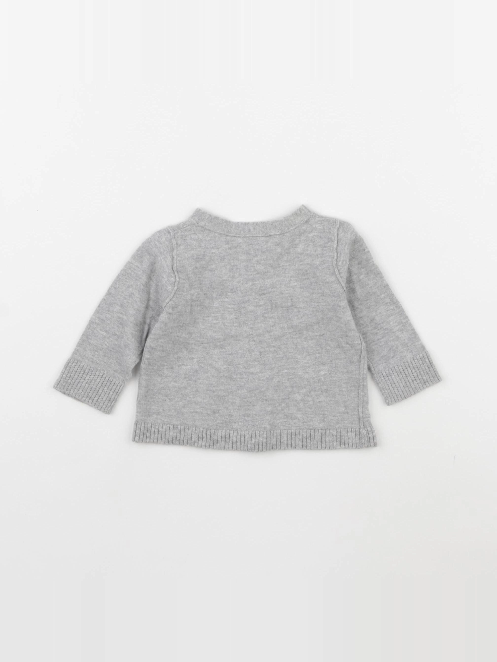 Bonpoint - gilet gris - 6 mois