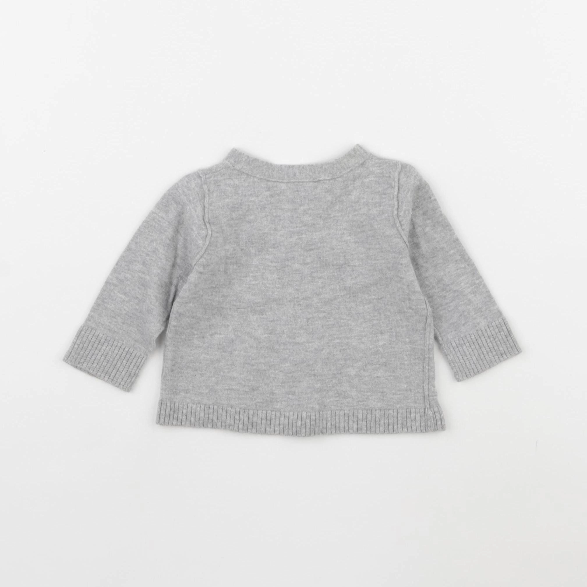 Bonpoint - gilet gris - 6 mois