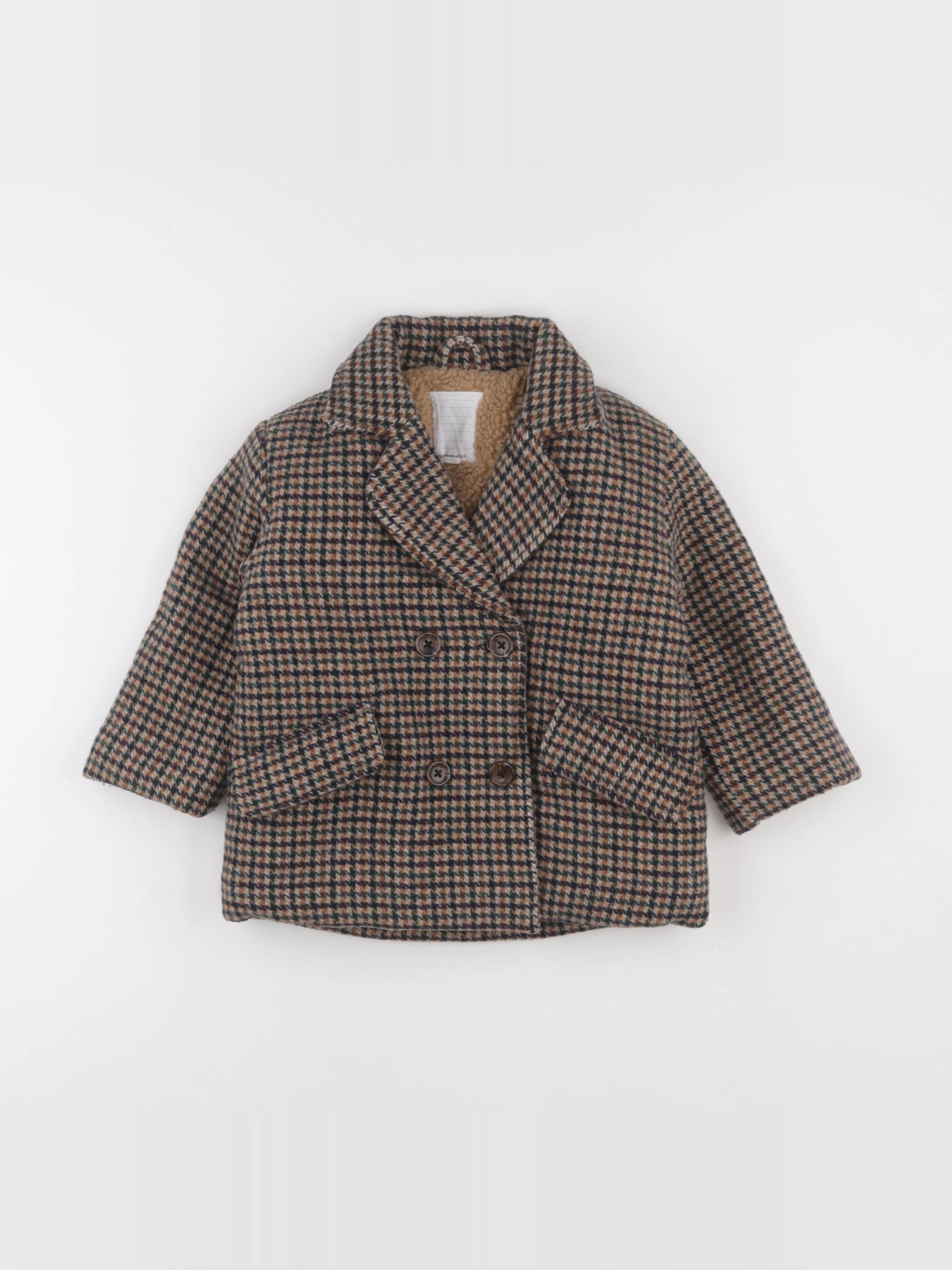 Vertbaudet - veste doublé marron - 4 ans