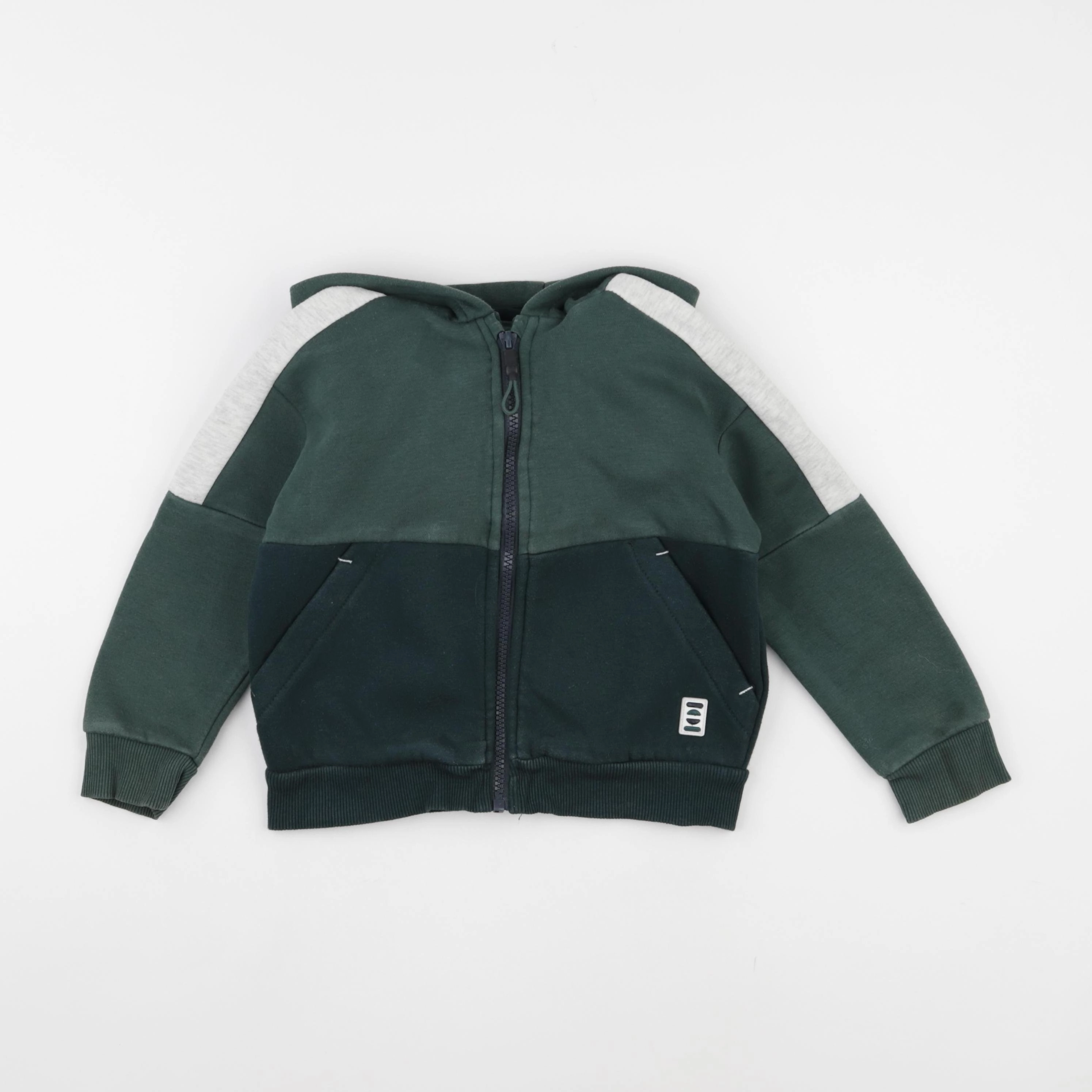 Vertbaudet - sweat vert - 4 ans