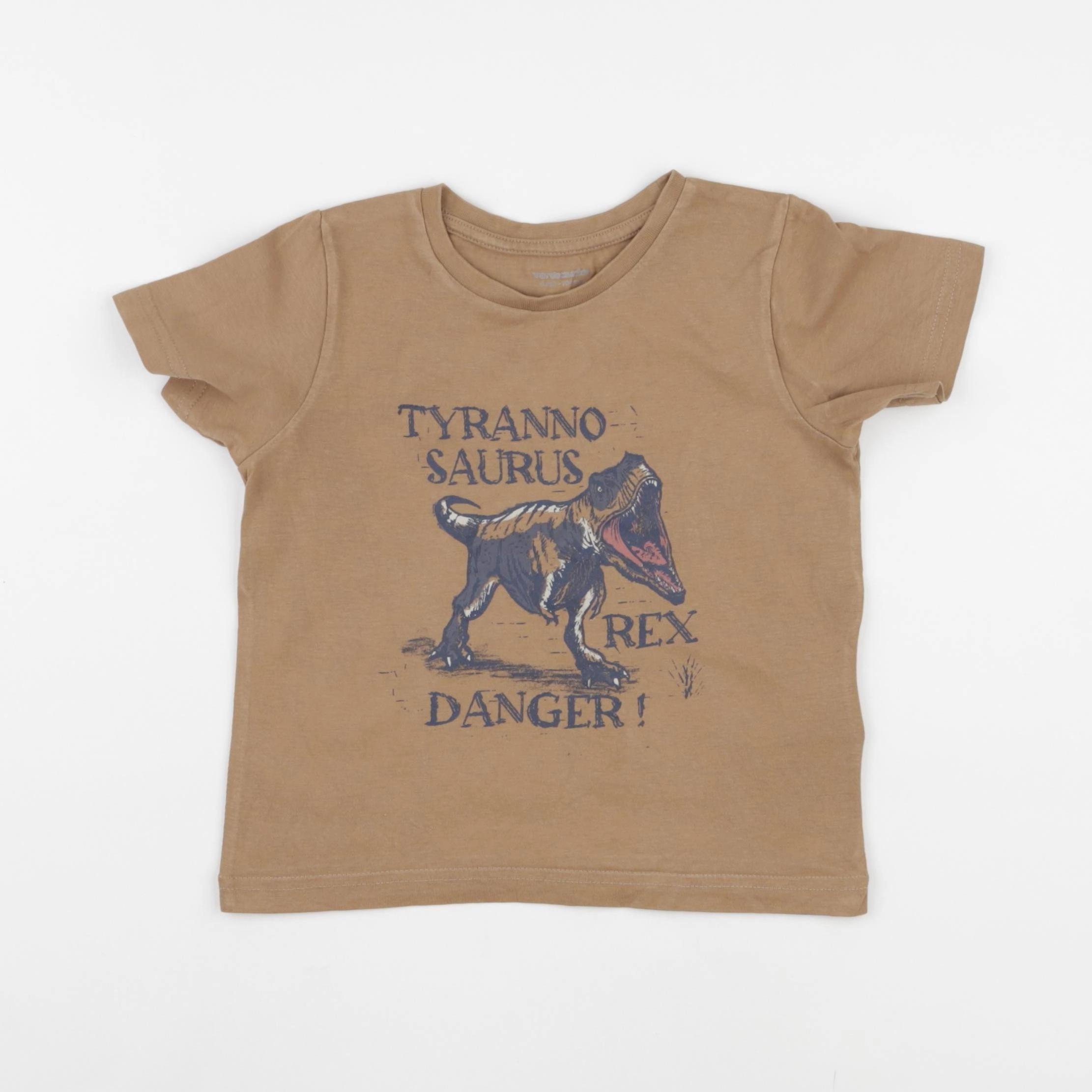 Vertbaudet - tee-shirt marron - 4 ans
