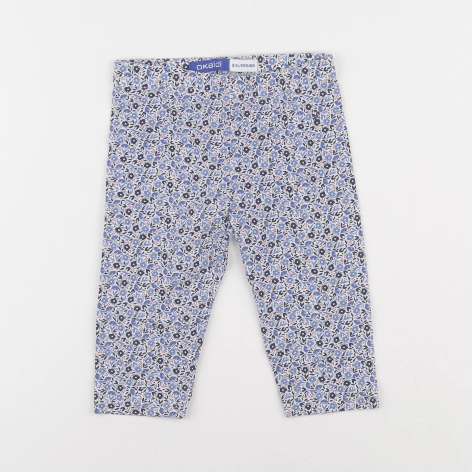 Okaidi - legging court bleu - 3 ans