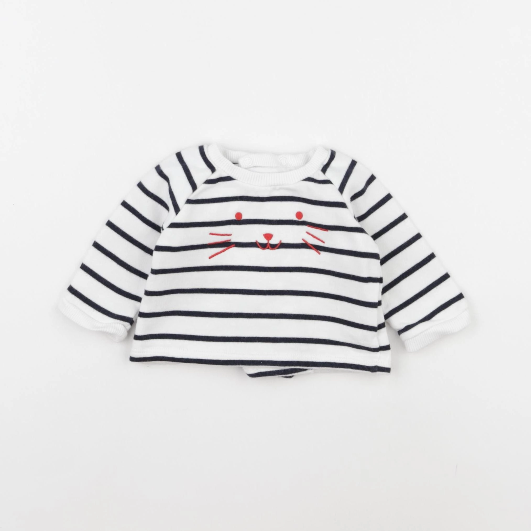 Boutchou - sweat blanc - 1 mois
