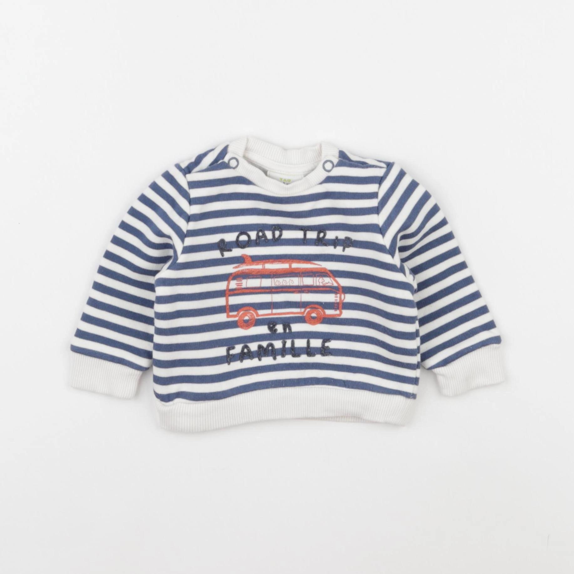 Boutchou - sweat bleu - 1 mois