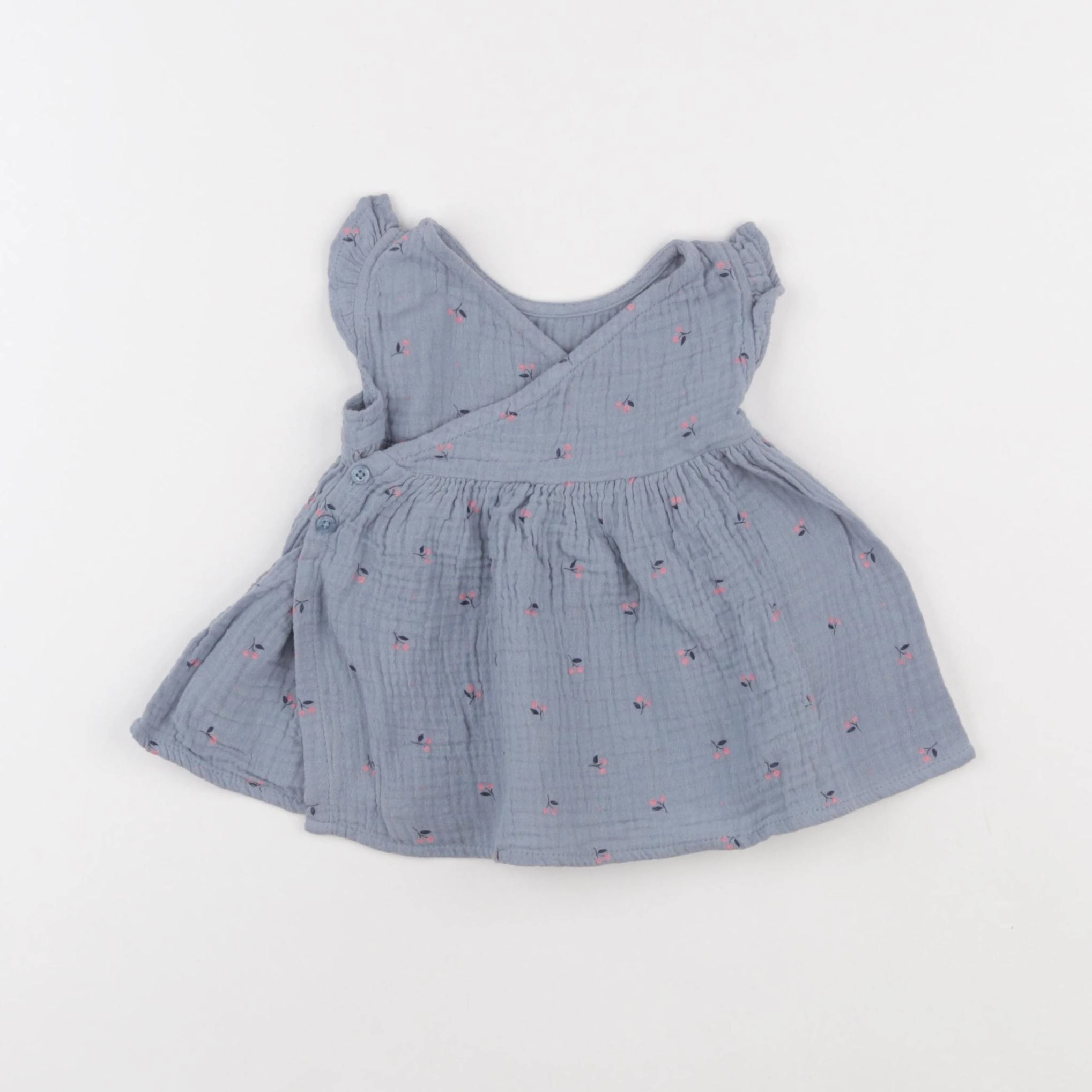 Vertbaudet - robe gris - 1 mois
