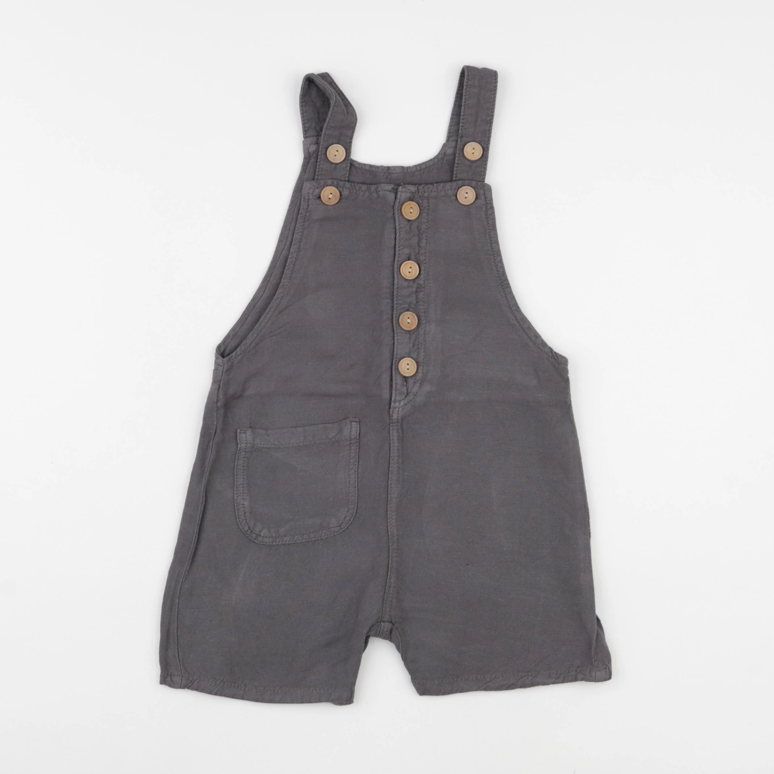 Zara - salopette gris - 12/18 mois