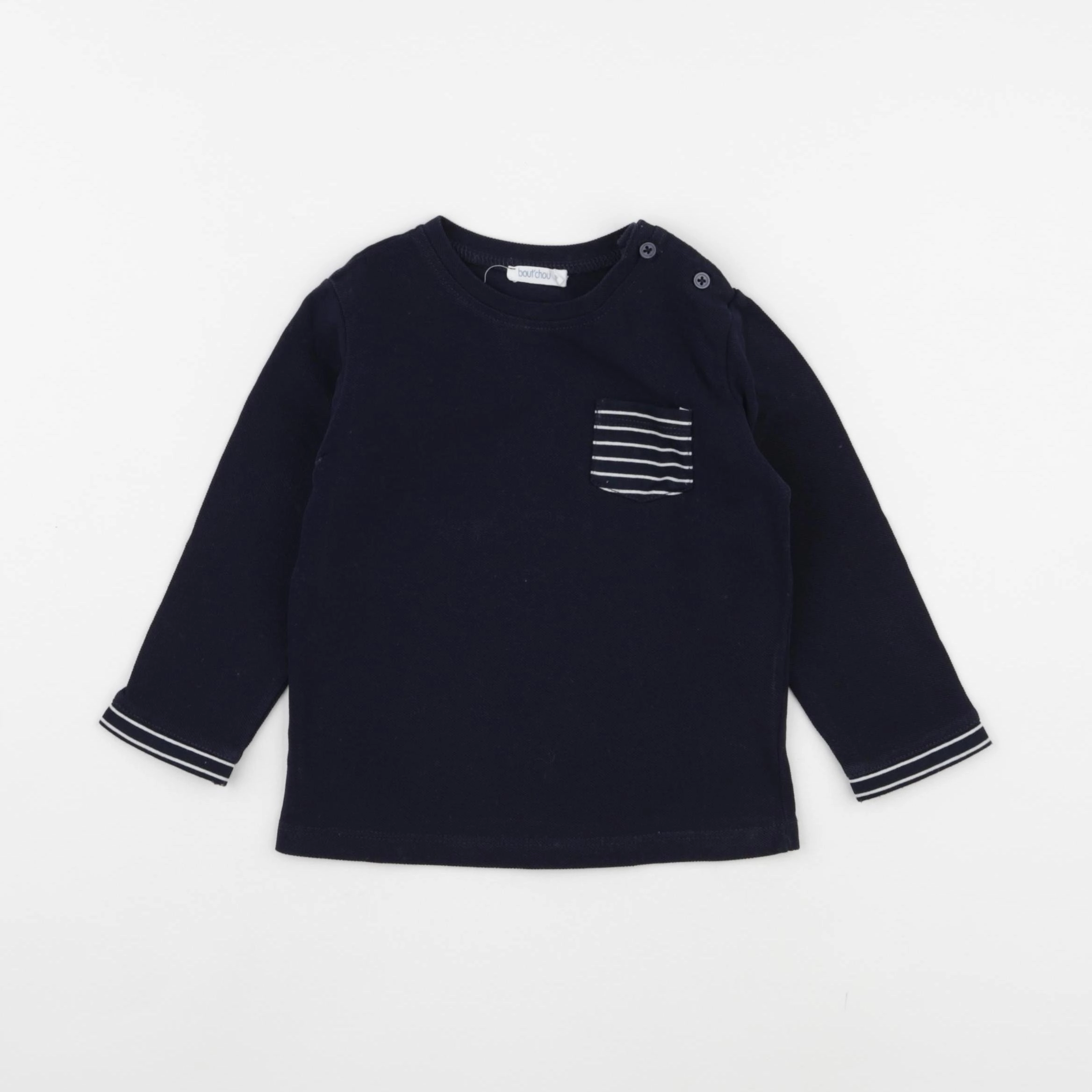 Boutchou - tee-shirt bleu - 18 mois