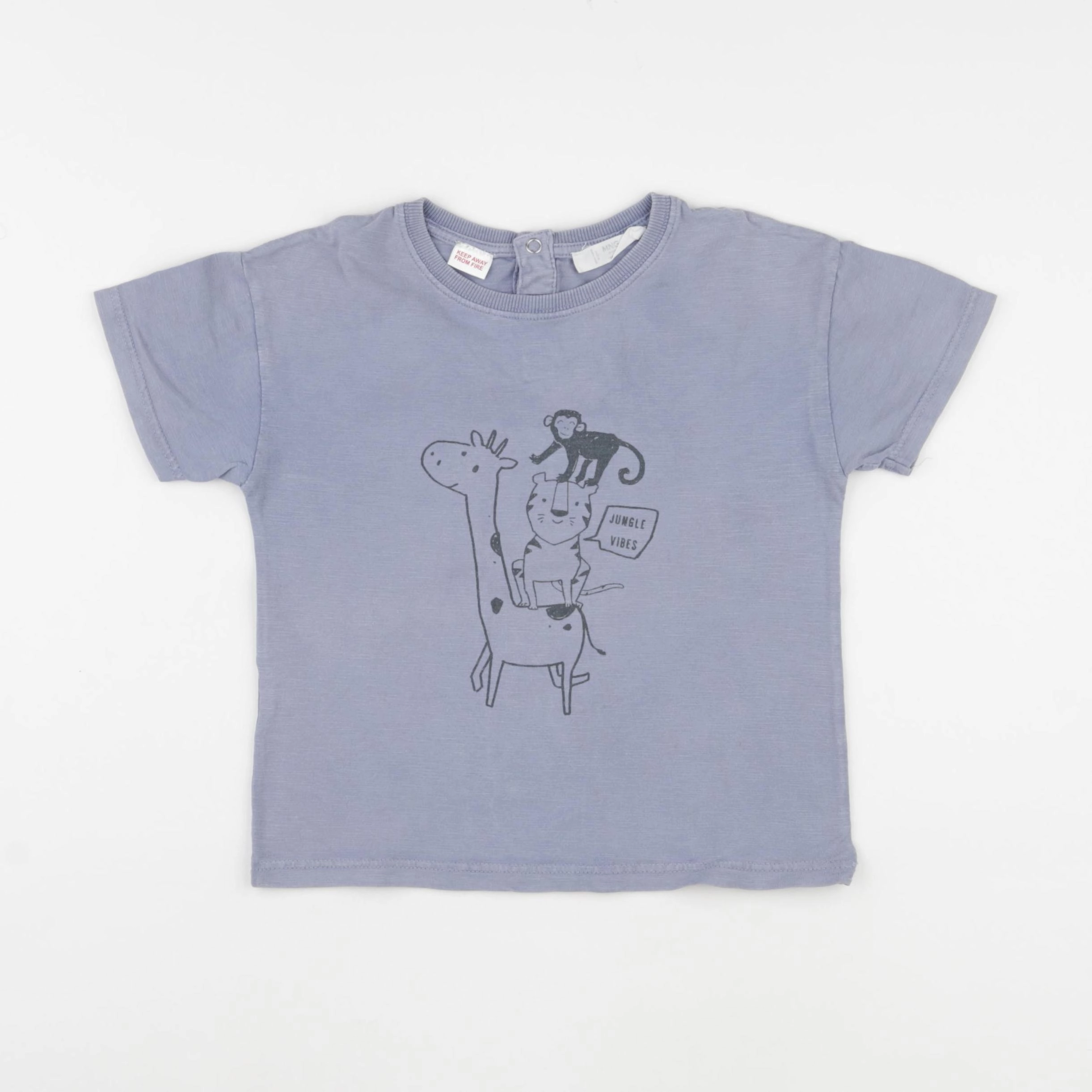 Mango - tee-shirt bleu - 2/3 ans