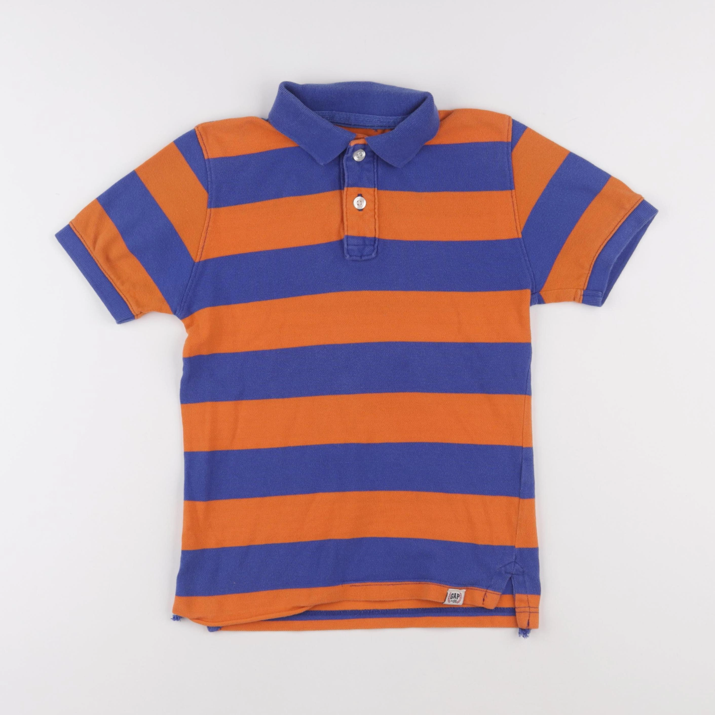 GAP - polo bleu, orange - 6/7 ans