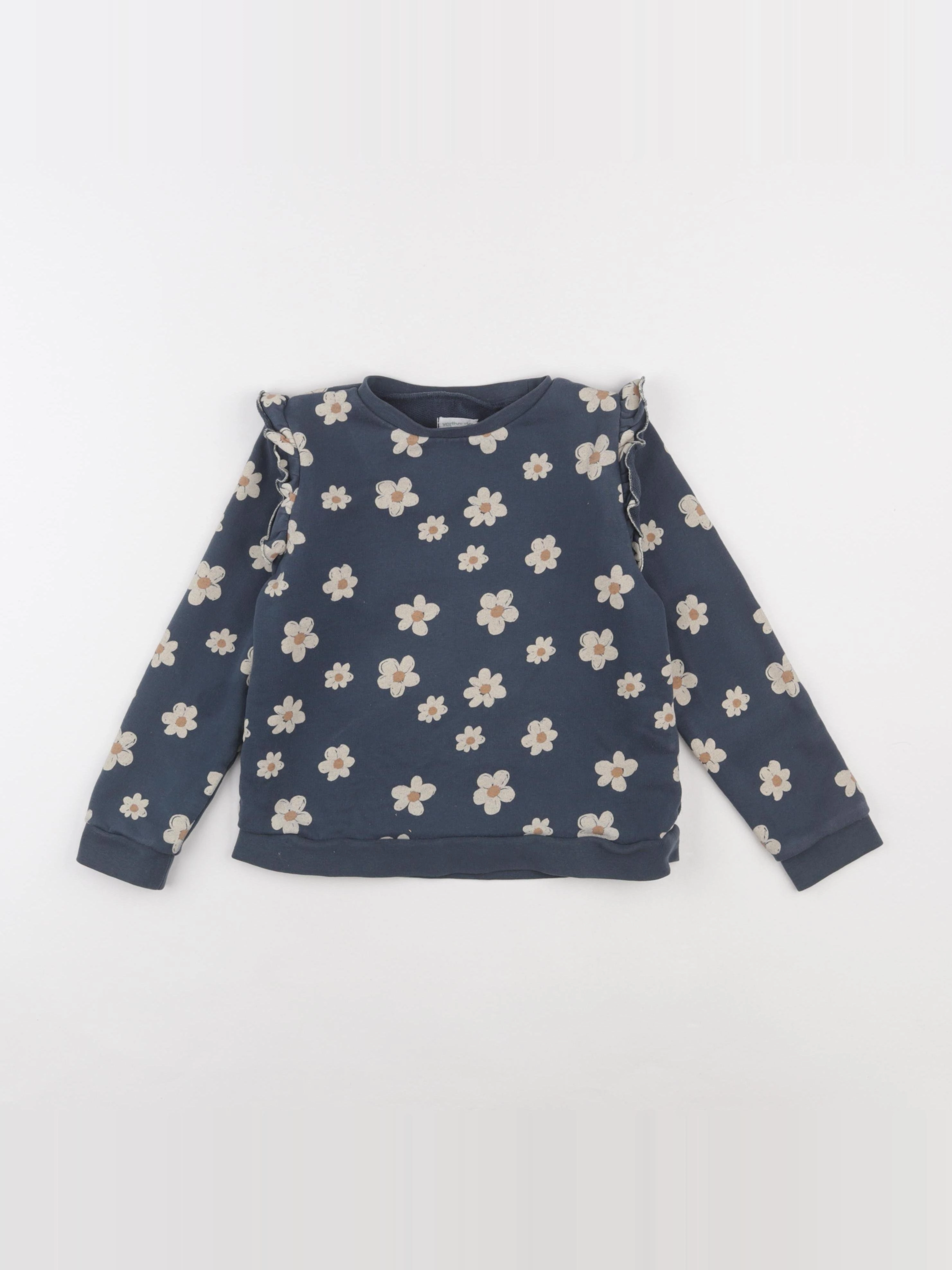 Vertbaudet - sweat bleu - 8 ans