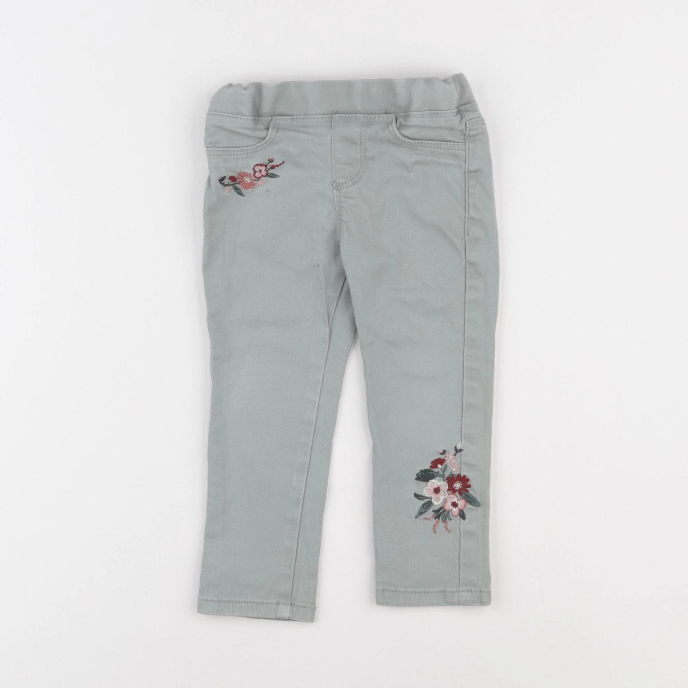 Vertbaudet - jegging vert - 2 ans