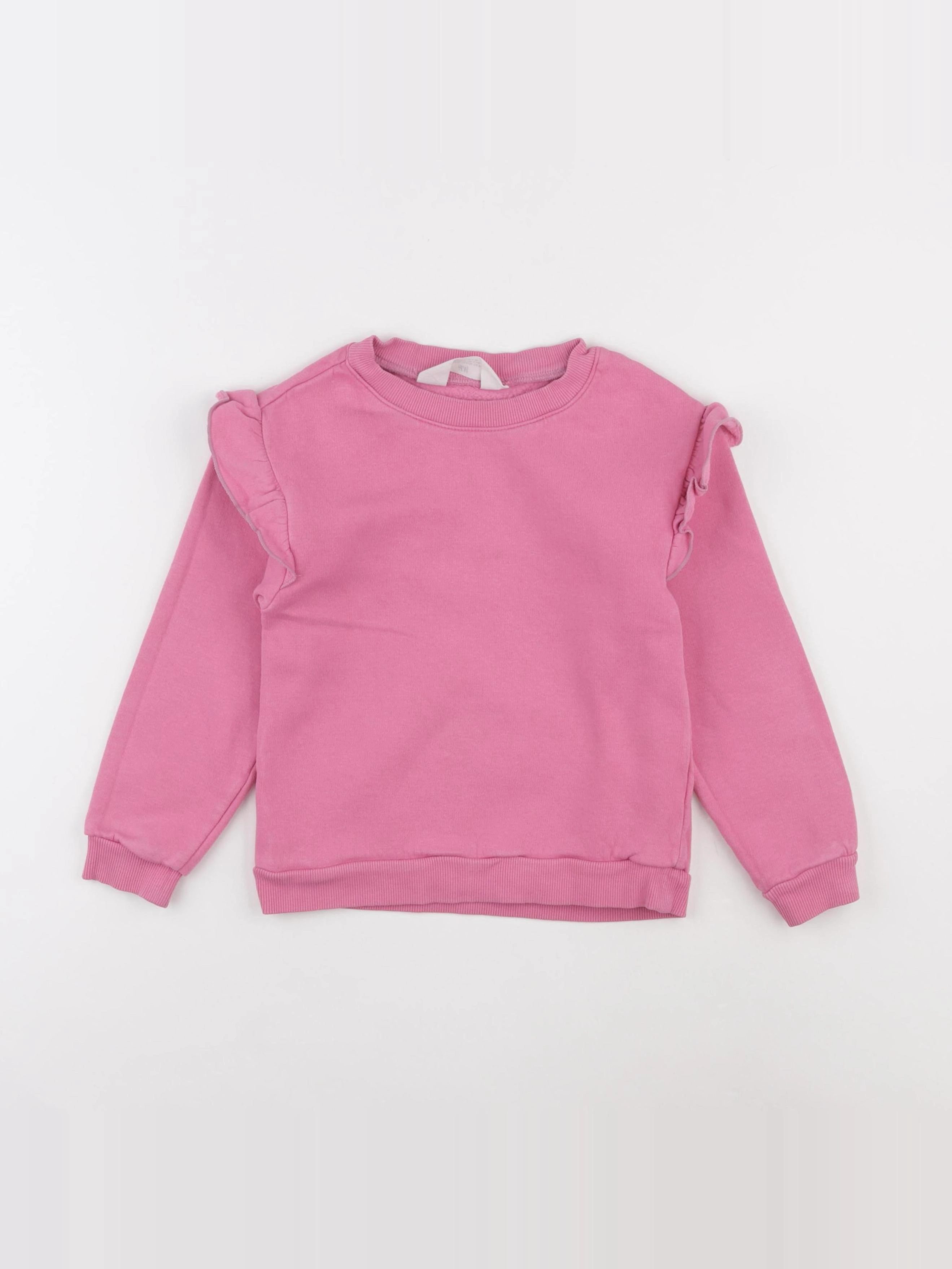 H&M - sweat rose - 4/6 ans