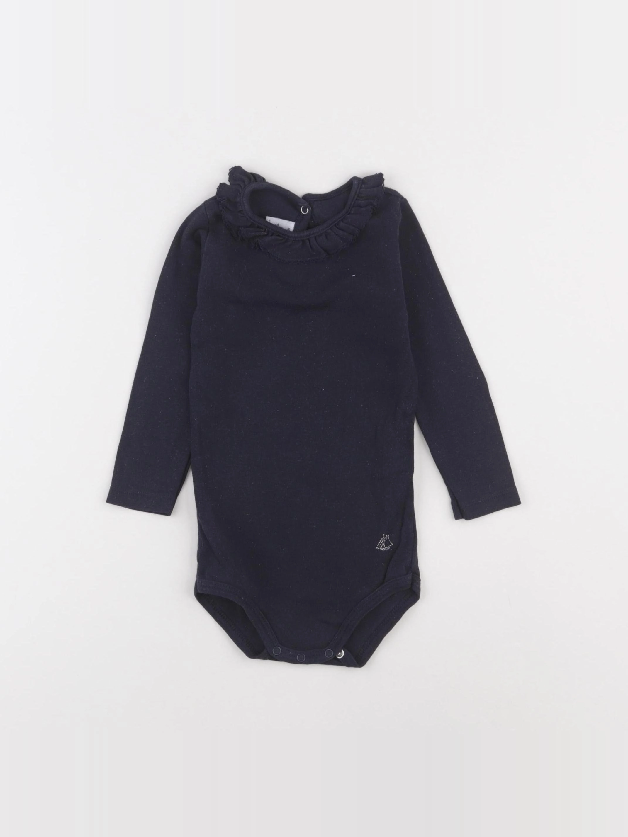 Petit Bateau - body à col bleu - 18 mois