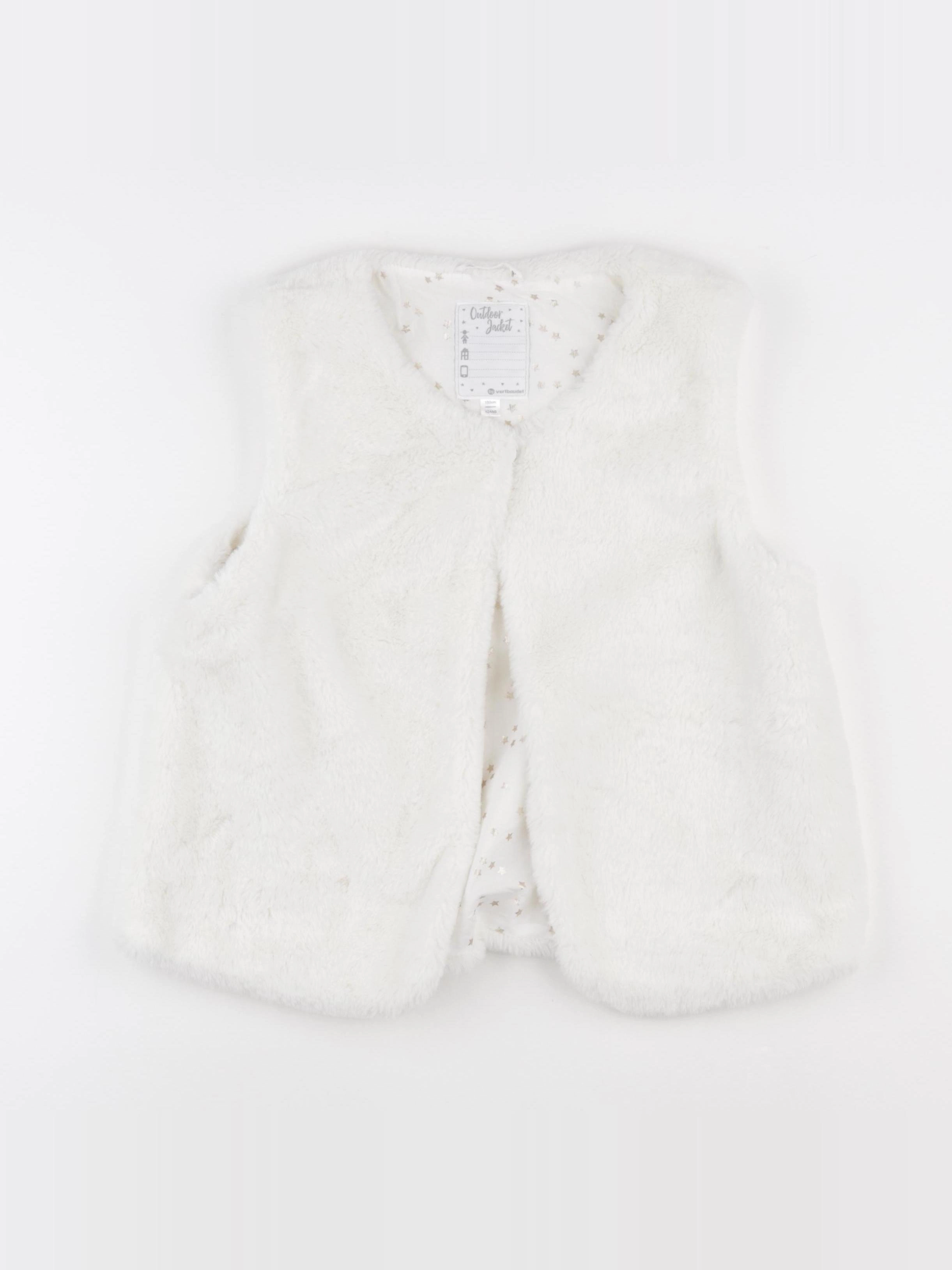 Vertbaudet - gilet blanc - 12 ans