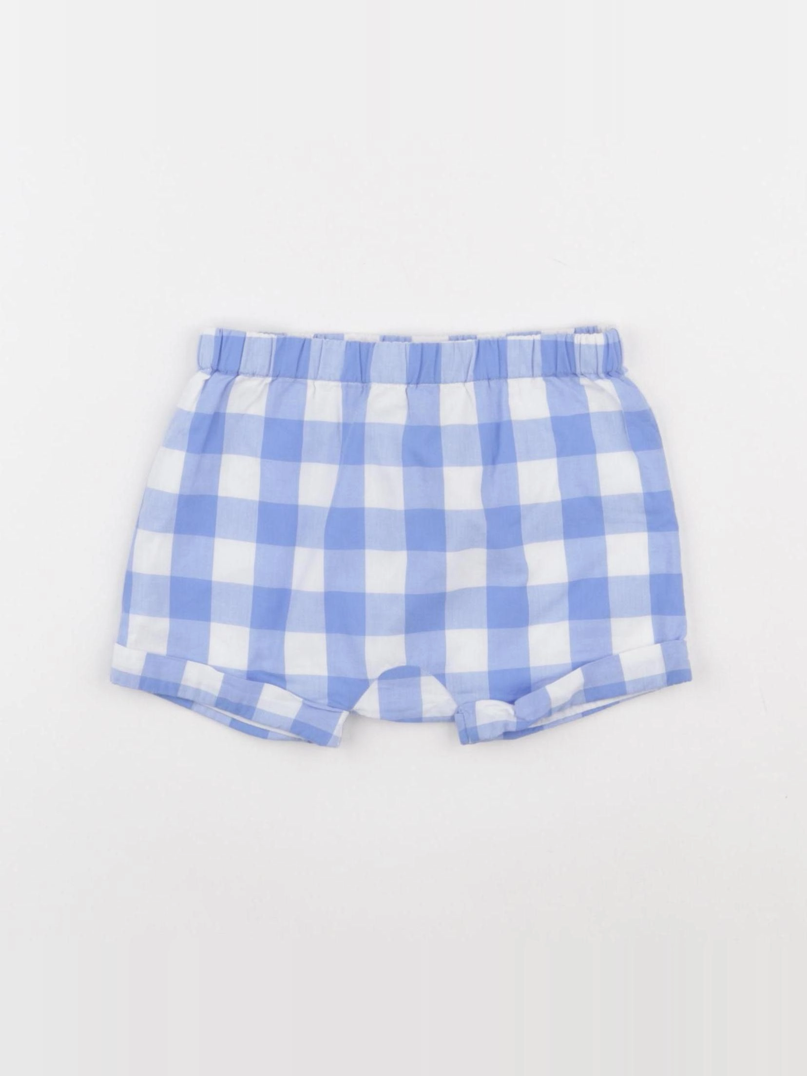 Jacadi - short blanc, bleu - 12 mois