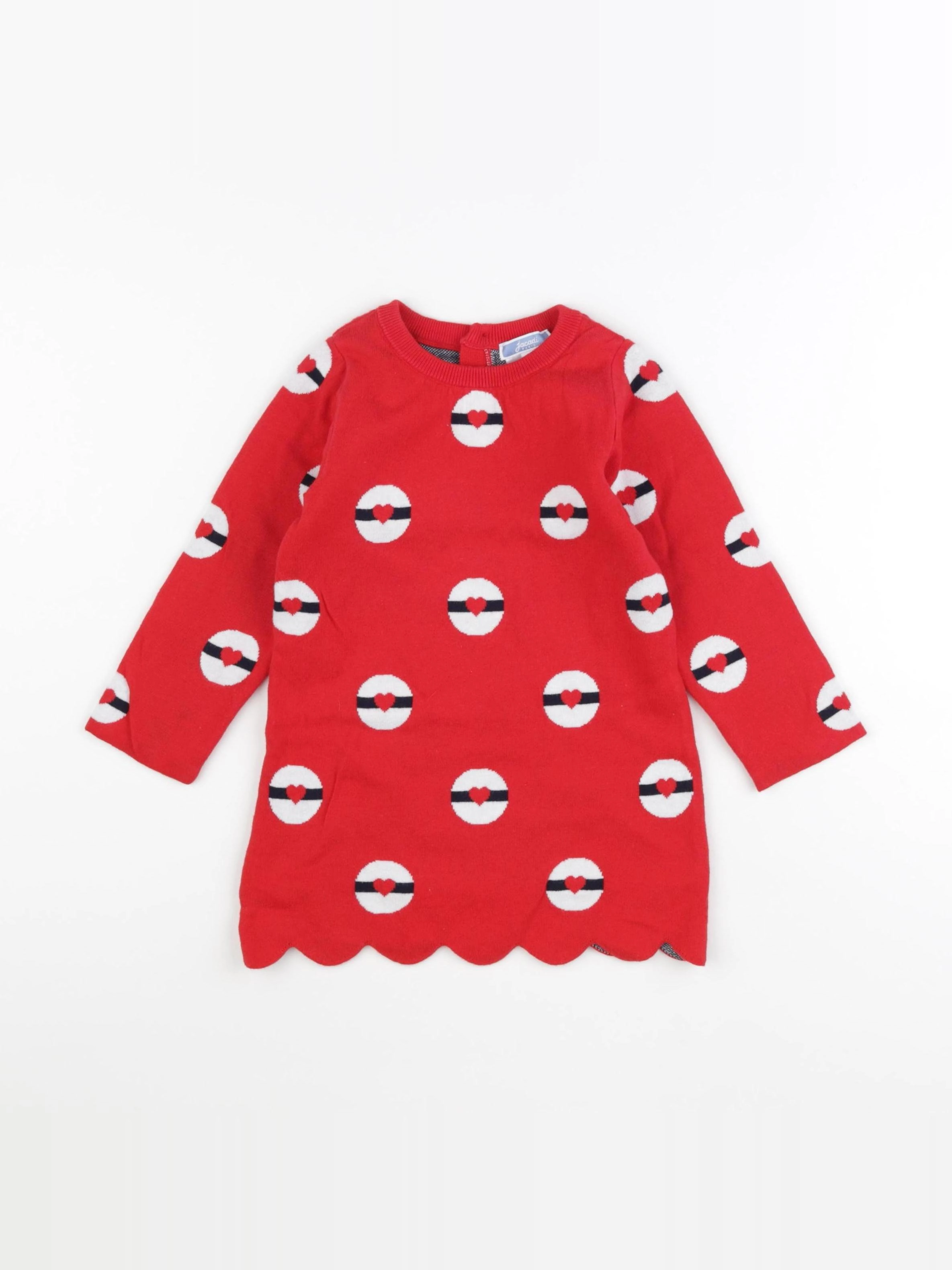 Jacadi - robe rouge - 24 mois
