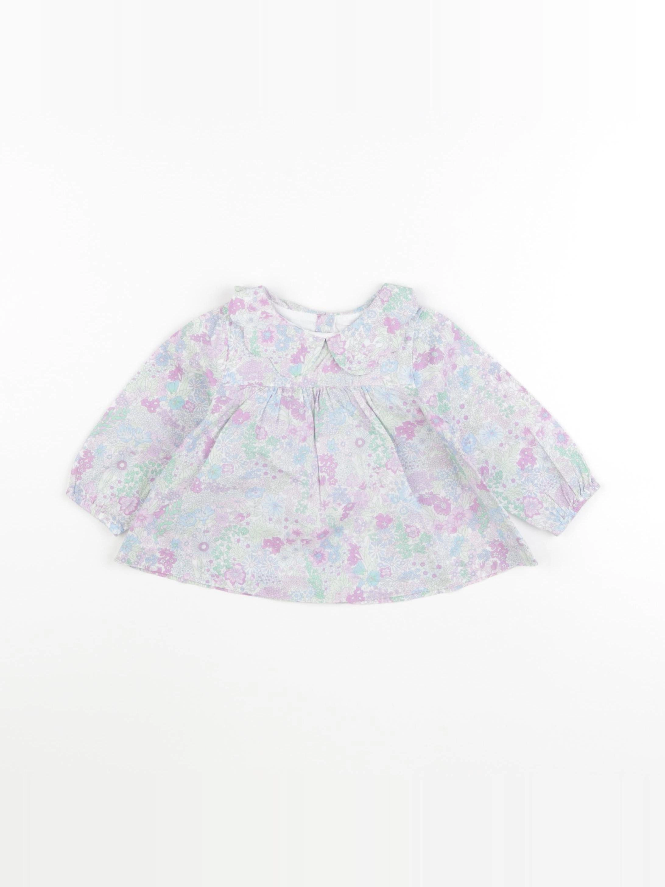 Jacadi - blouse liberty multicolore - 6 mois