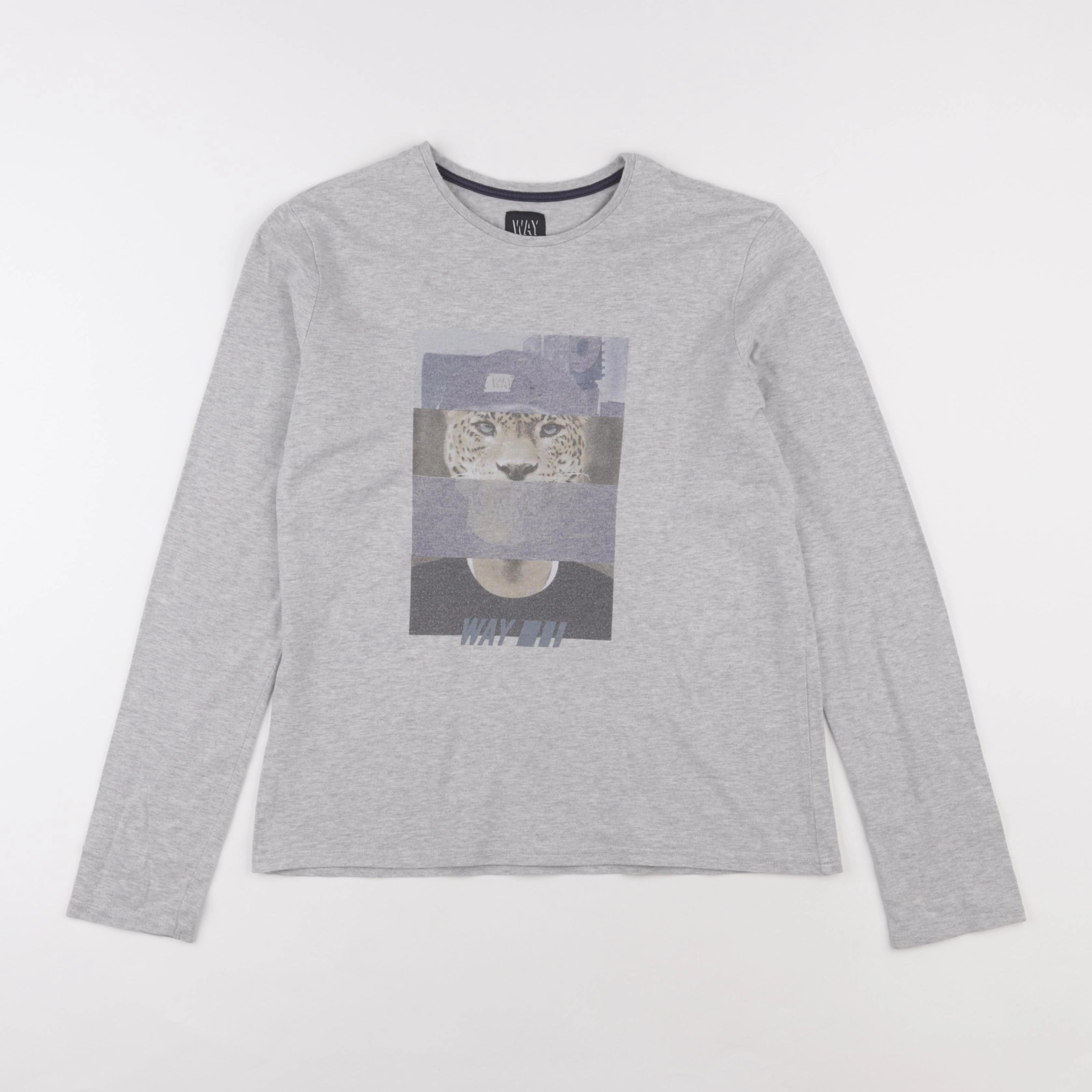 IKKS - tee-shirt gris - 14 ans