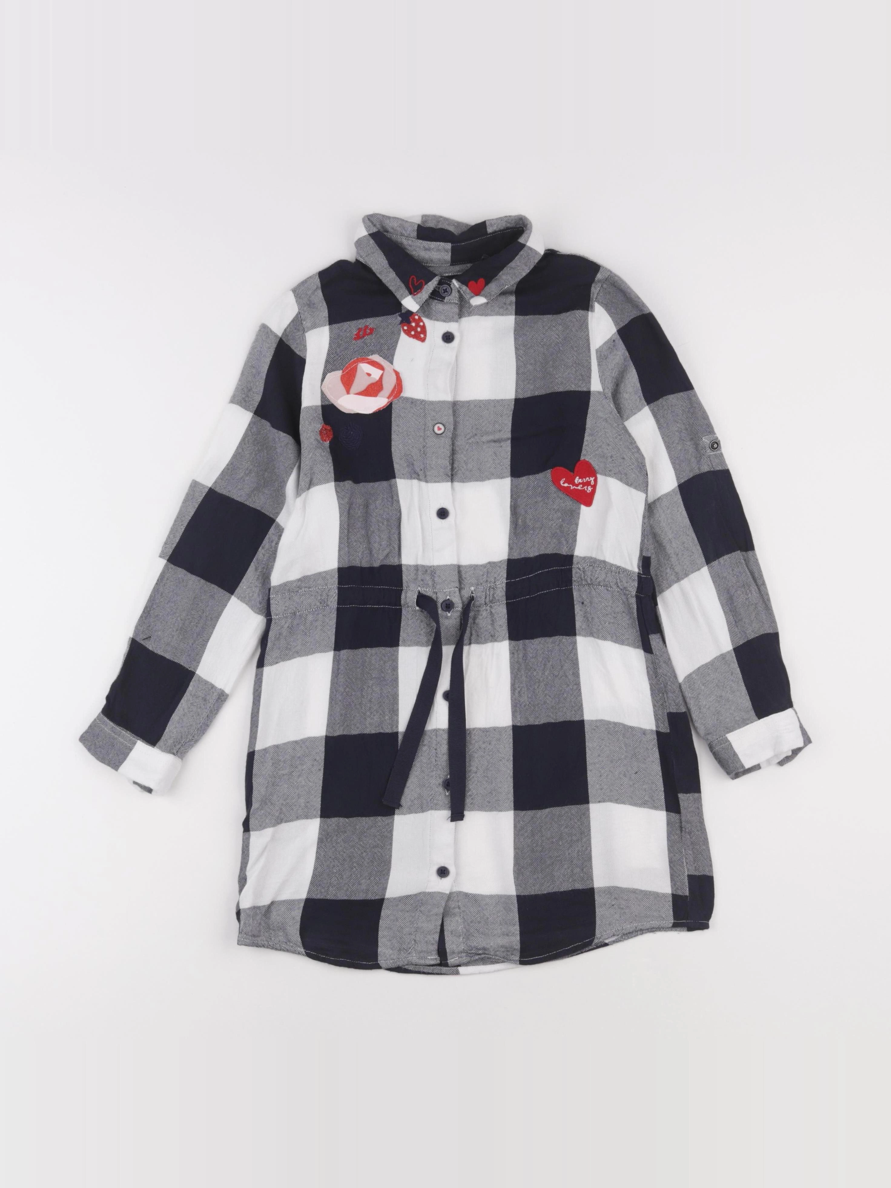IKKS - robe bleu, blanc - 6 ans