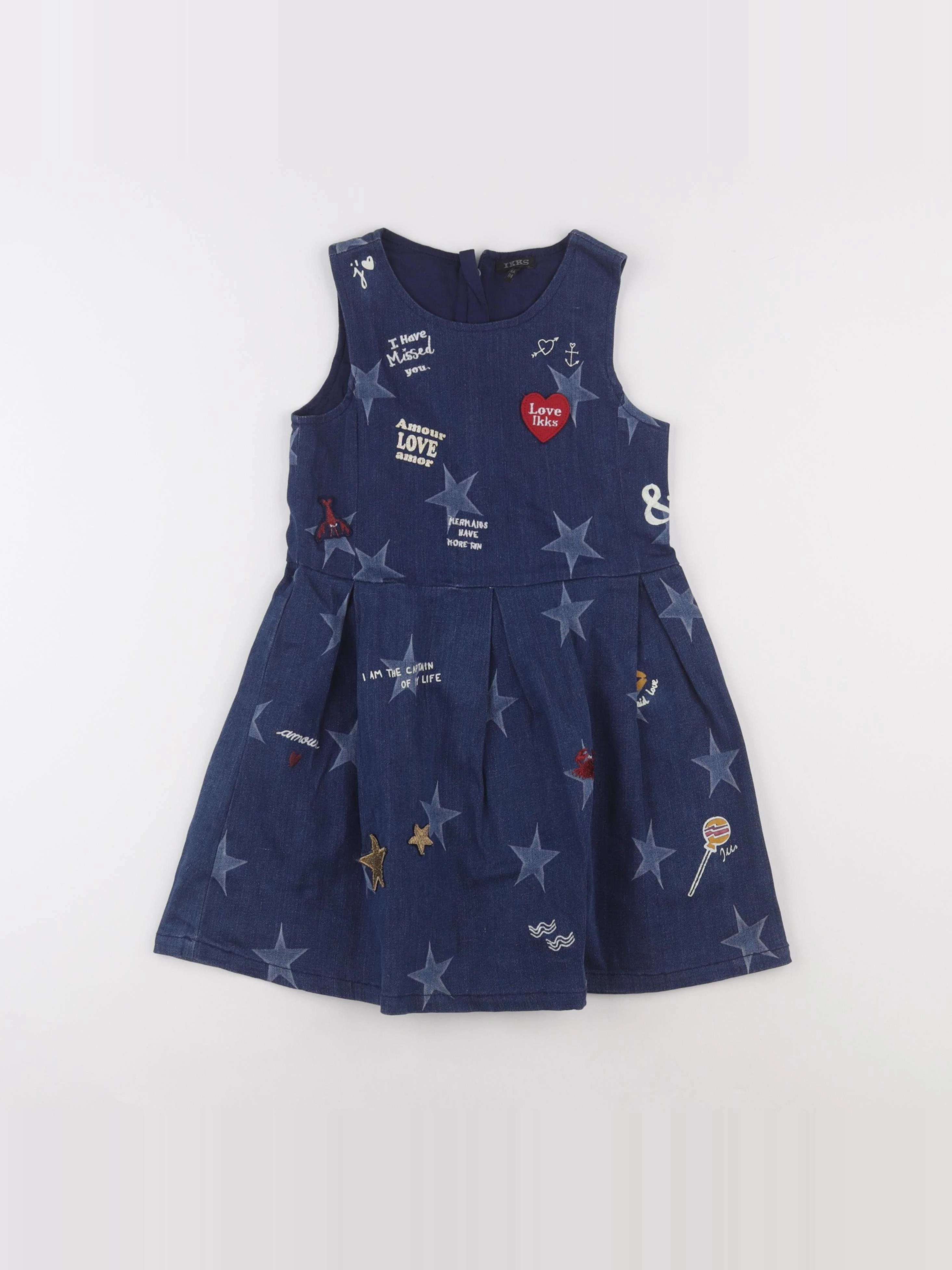 IKKS - robe bleu - 6 ans