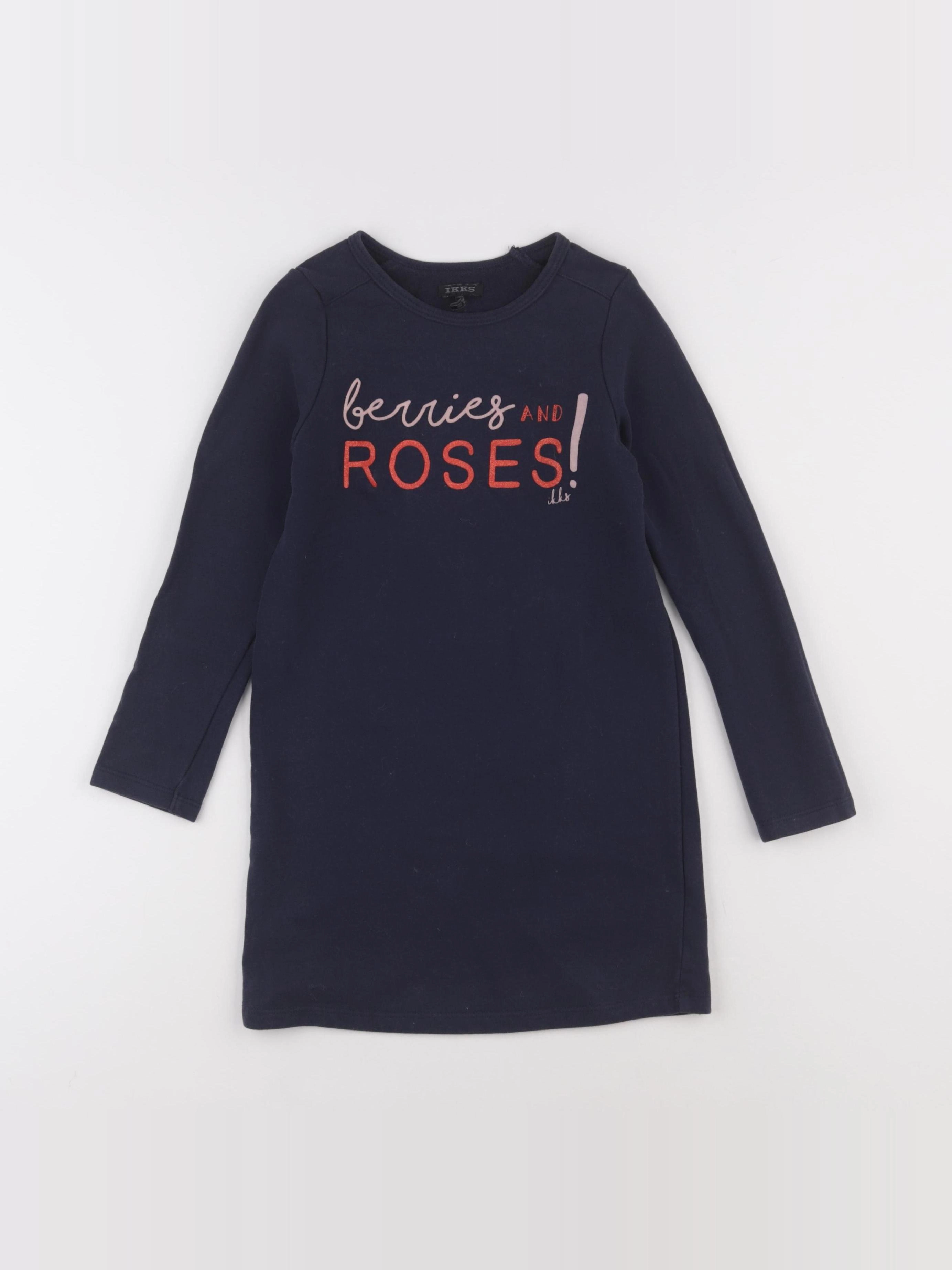 IKKS - robe bleu - 6 ans